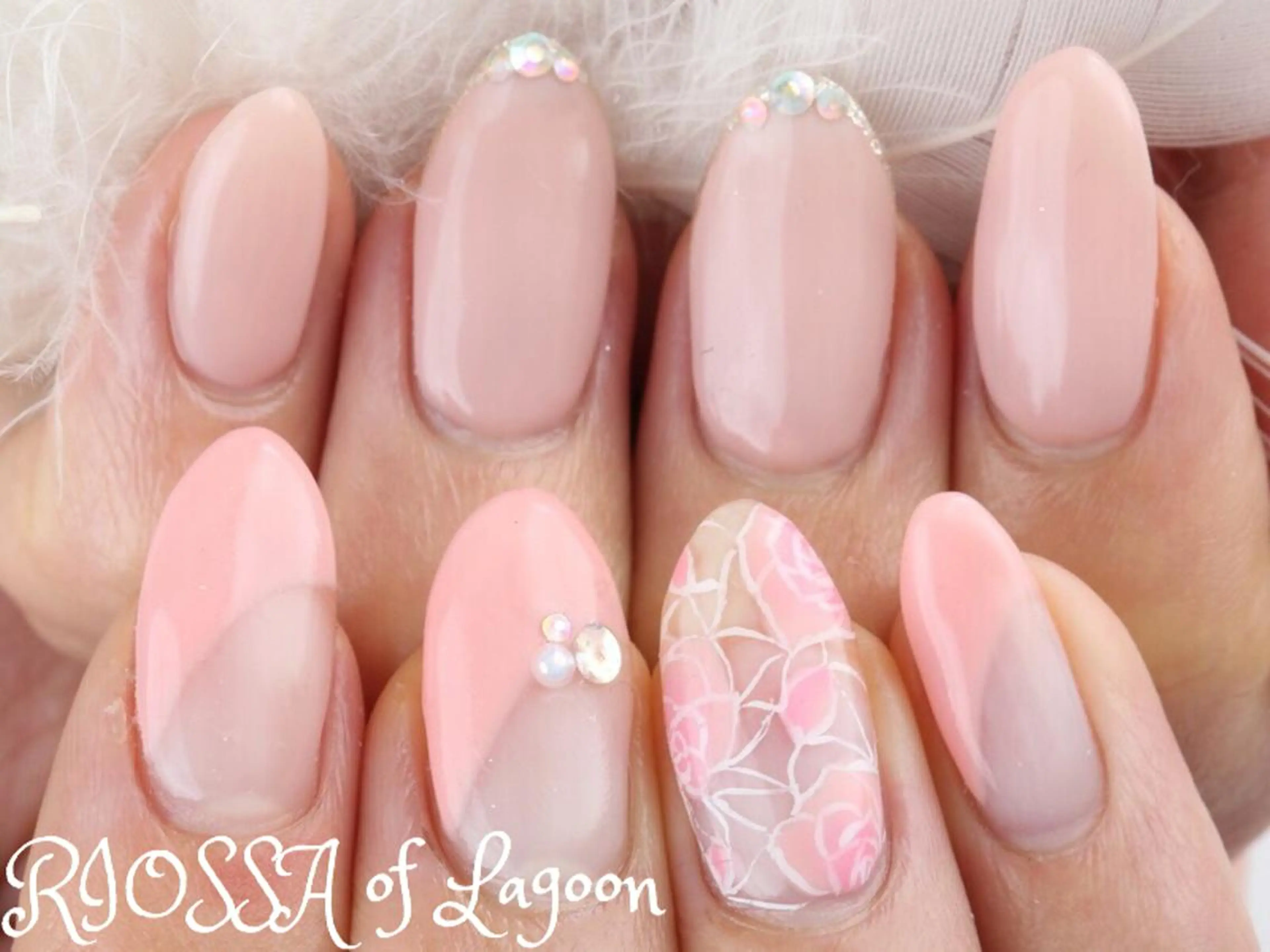 【オフ、ケア込み】選べるデザイン4本『コーラル』コース5780円の写真