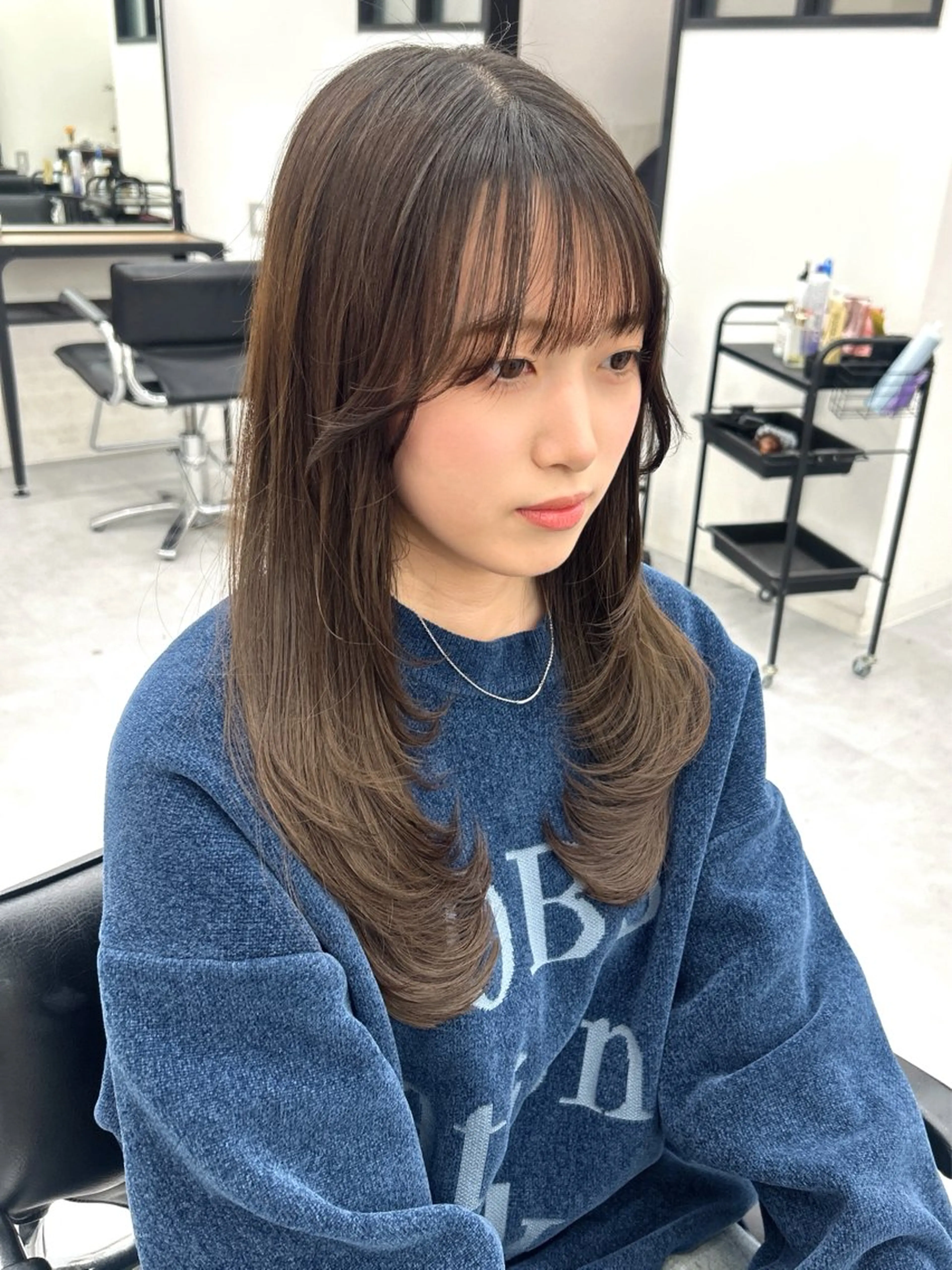 ロング カラー レイヤー ハイトーン 暖色⭐︎KANAKOのヘアスタイル