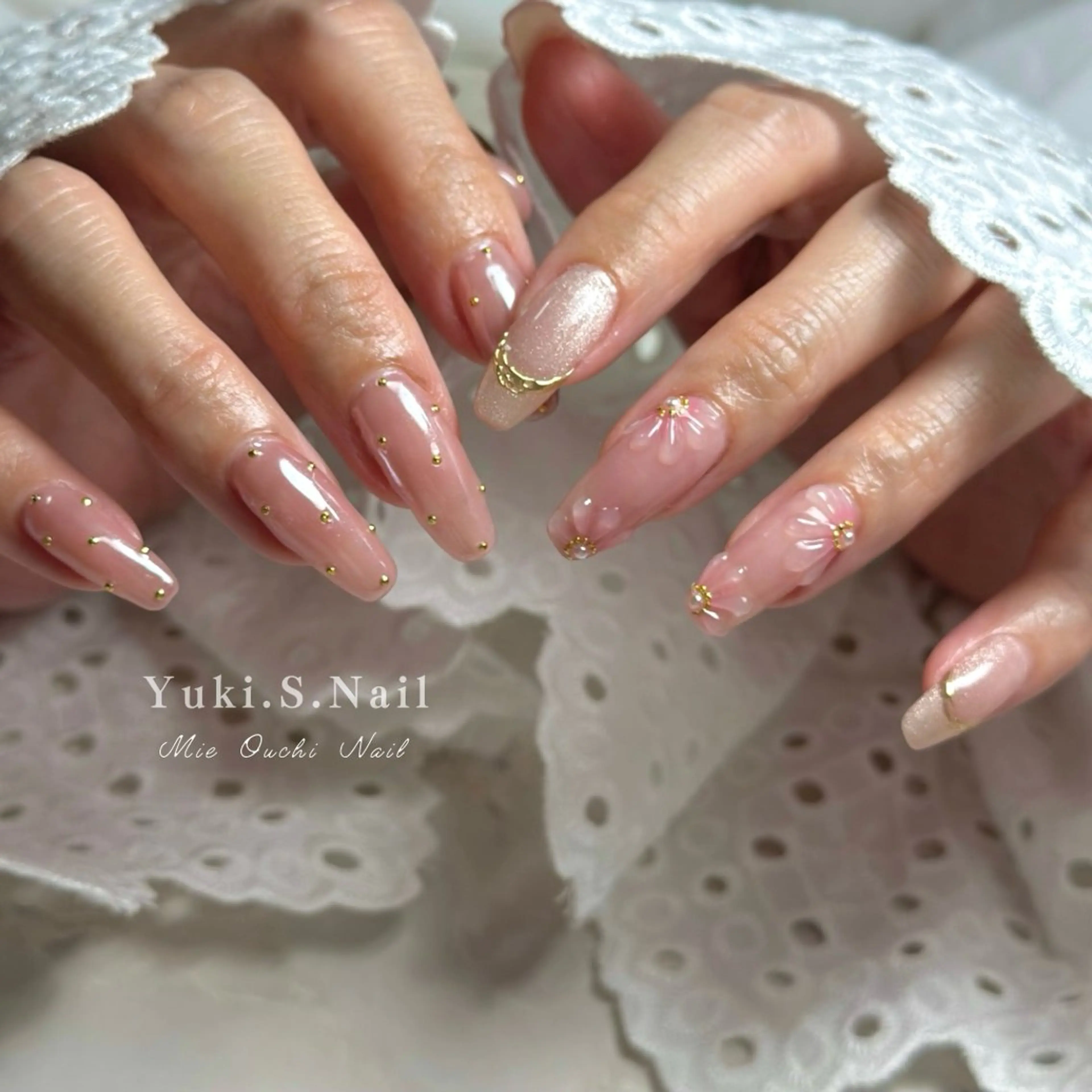 ロング ハンドネイル Yuki S.Nailのネイルデザイン