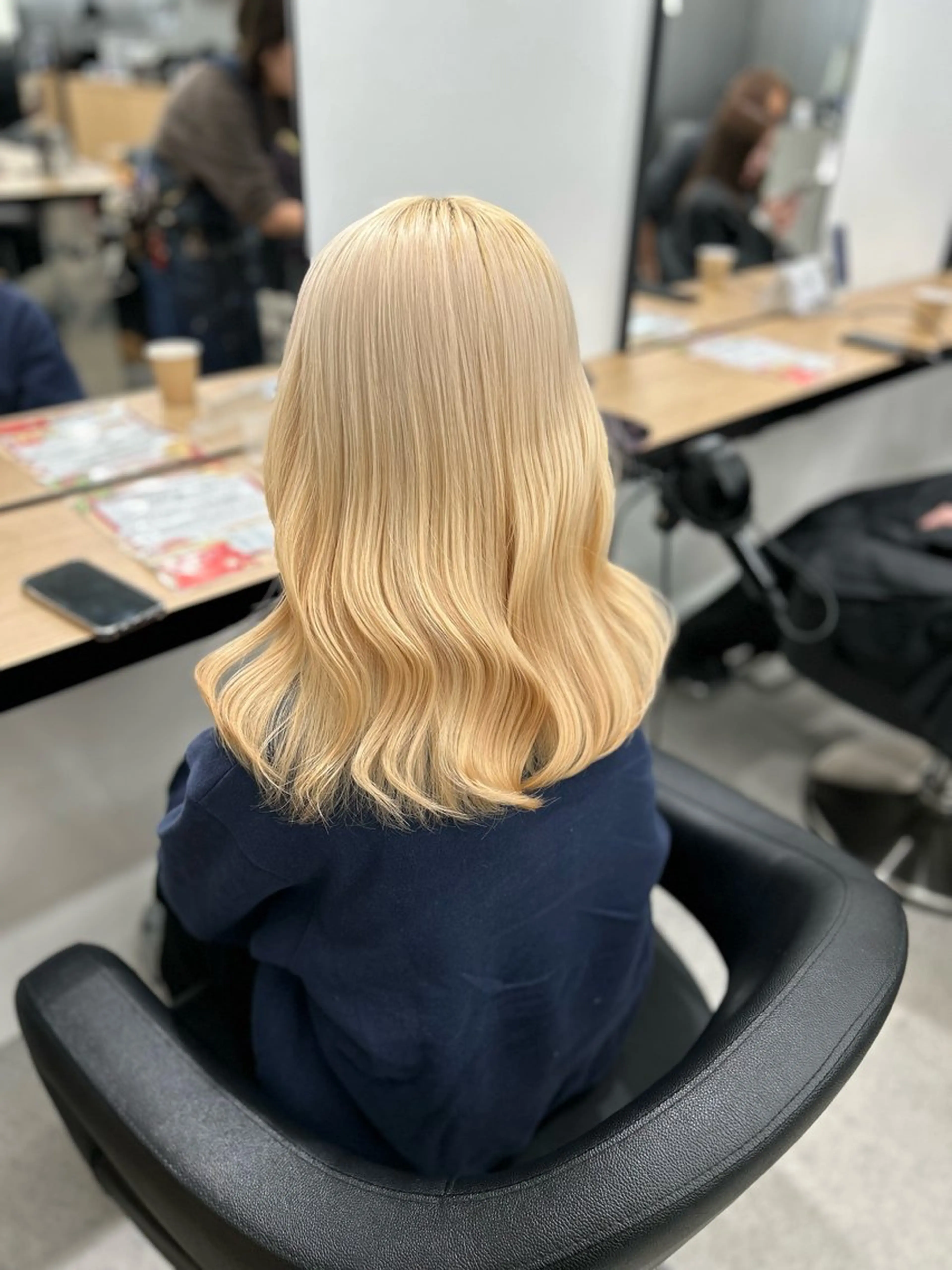 ロング カラー ヘアアレンジ トレンドモテカラー 🩷色落ちまで可愛くのヘアスタイル