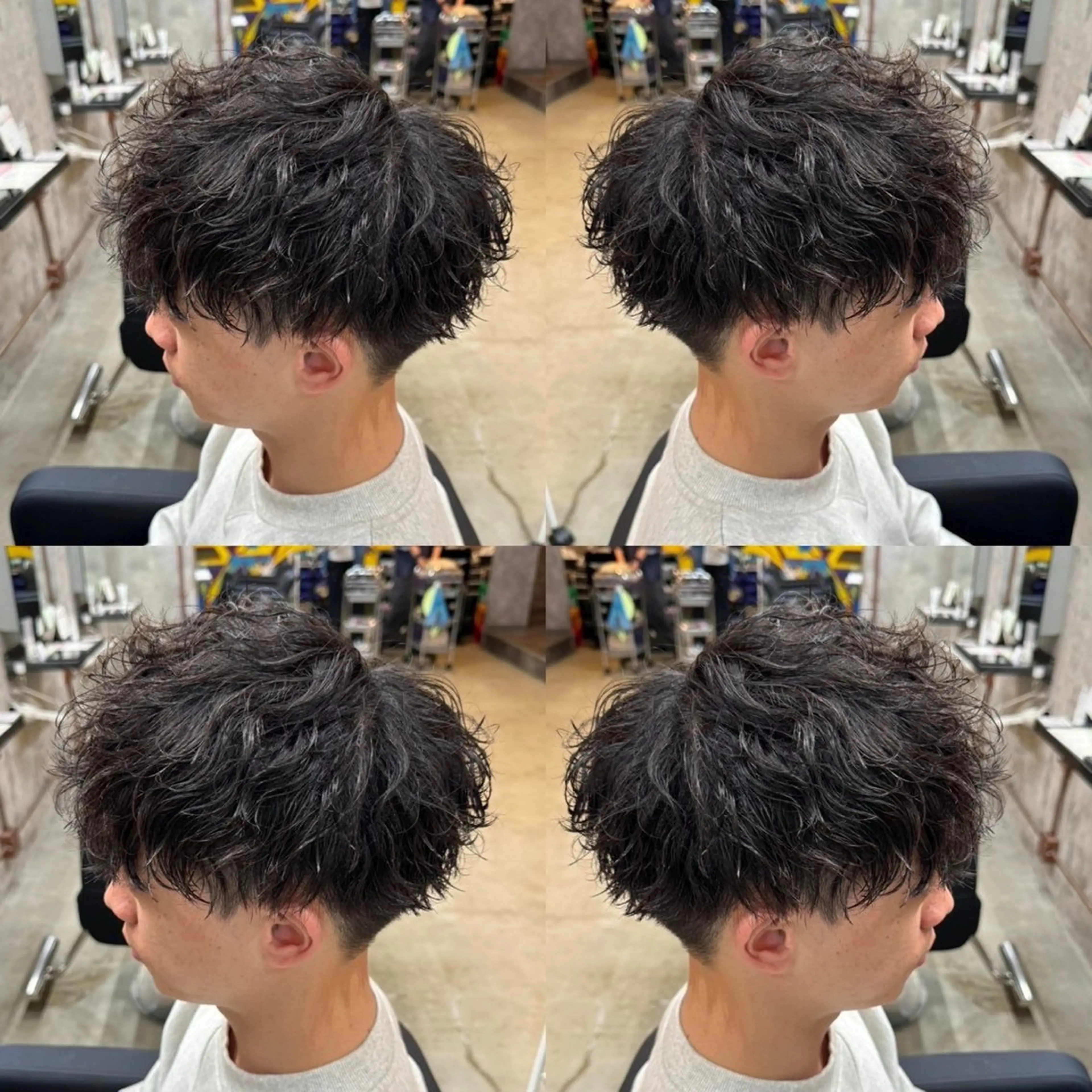 ショート メンズ ⚡️メンズパーマ特化 mens支持◎/忠地のヘアスタイル