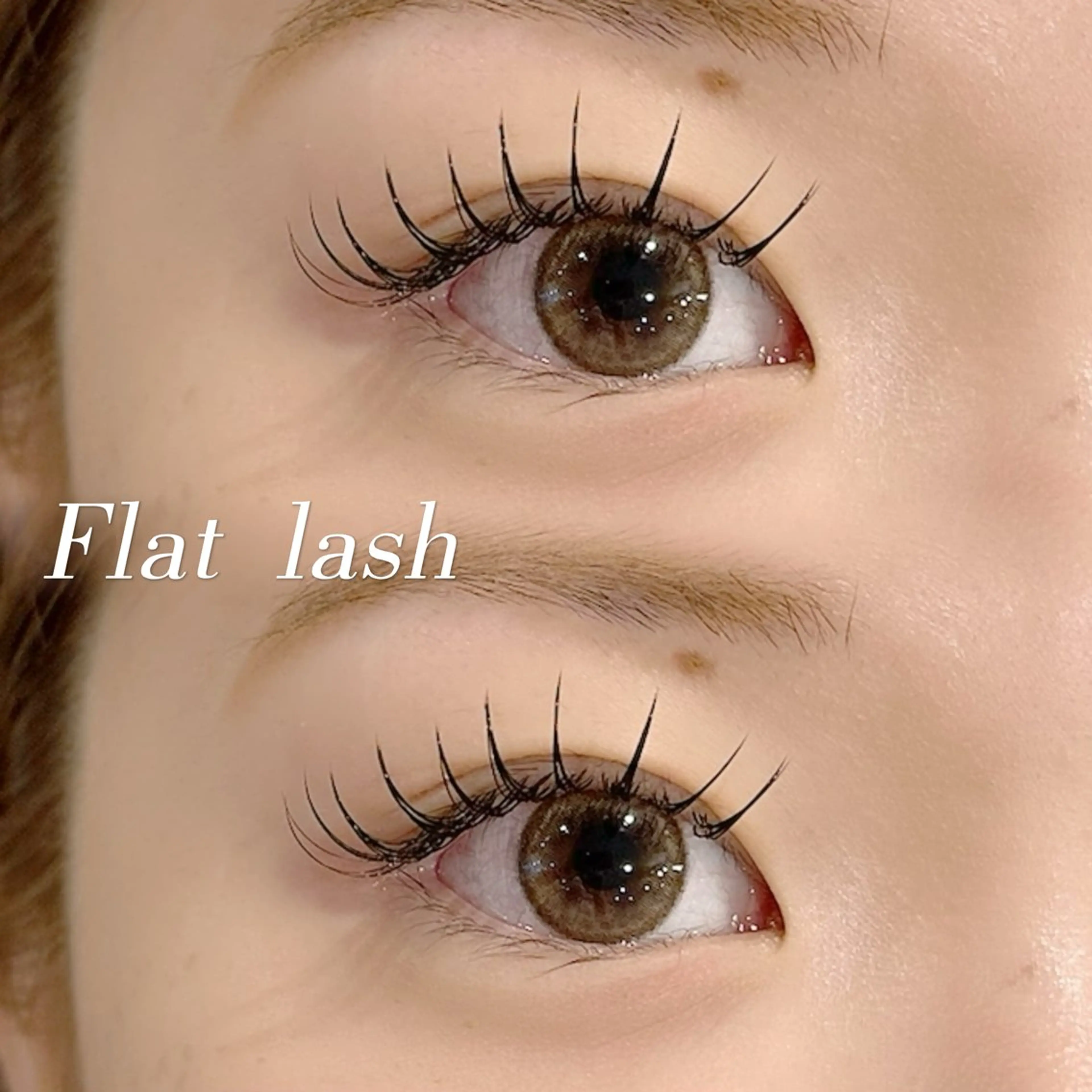 🖤12月限定クーポン🖤LEDフラットラッシュ付け放題（100​〜​120本目安）×美眉スタイリングの写真