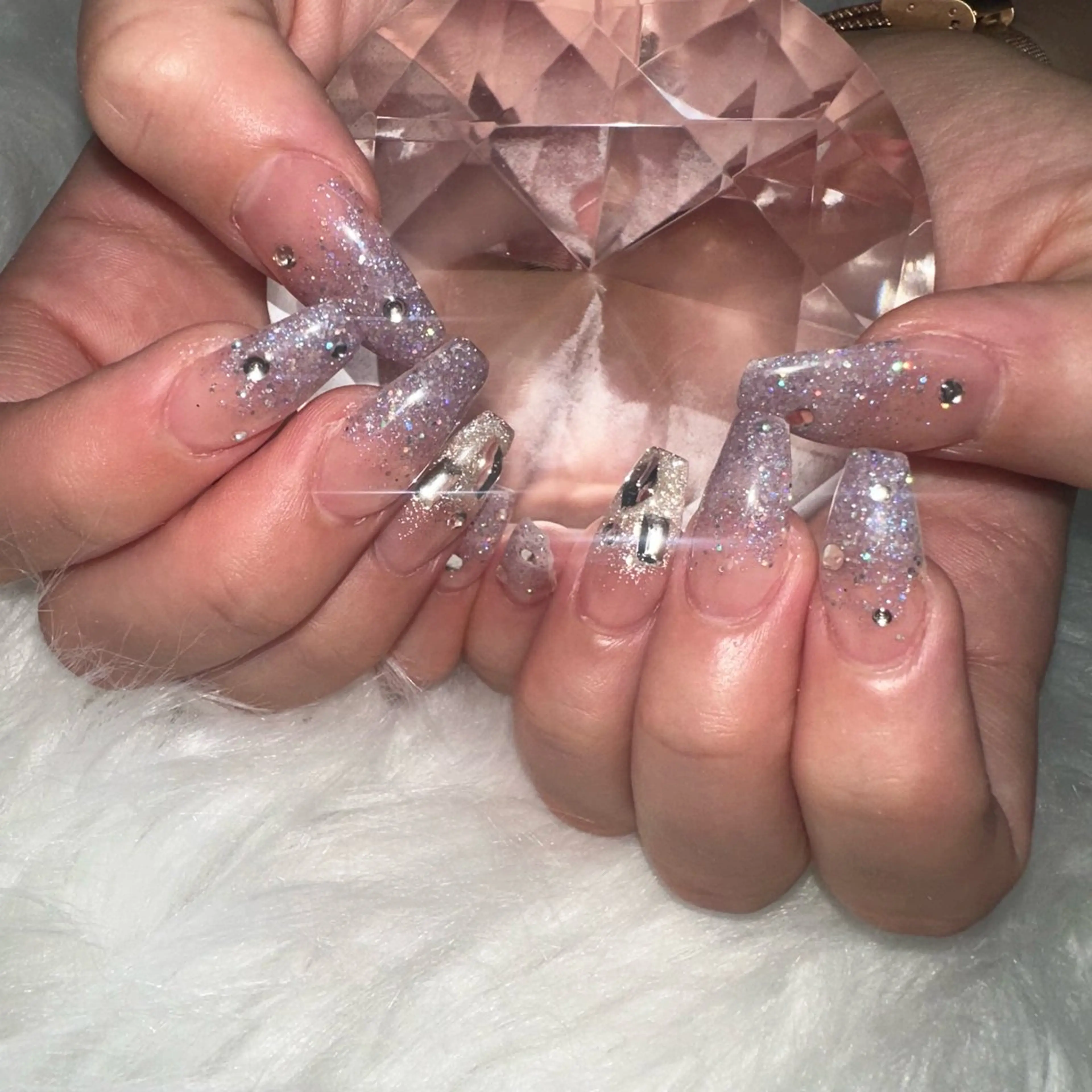 ネイル ラメ(グリッター) ラメグラデーション 🤎CHARME NAIL🤎のネイルデザイン