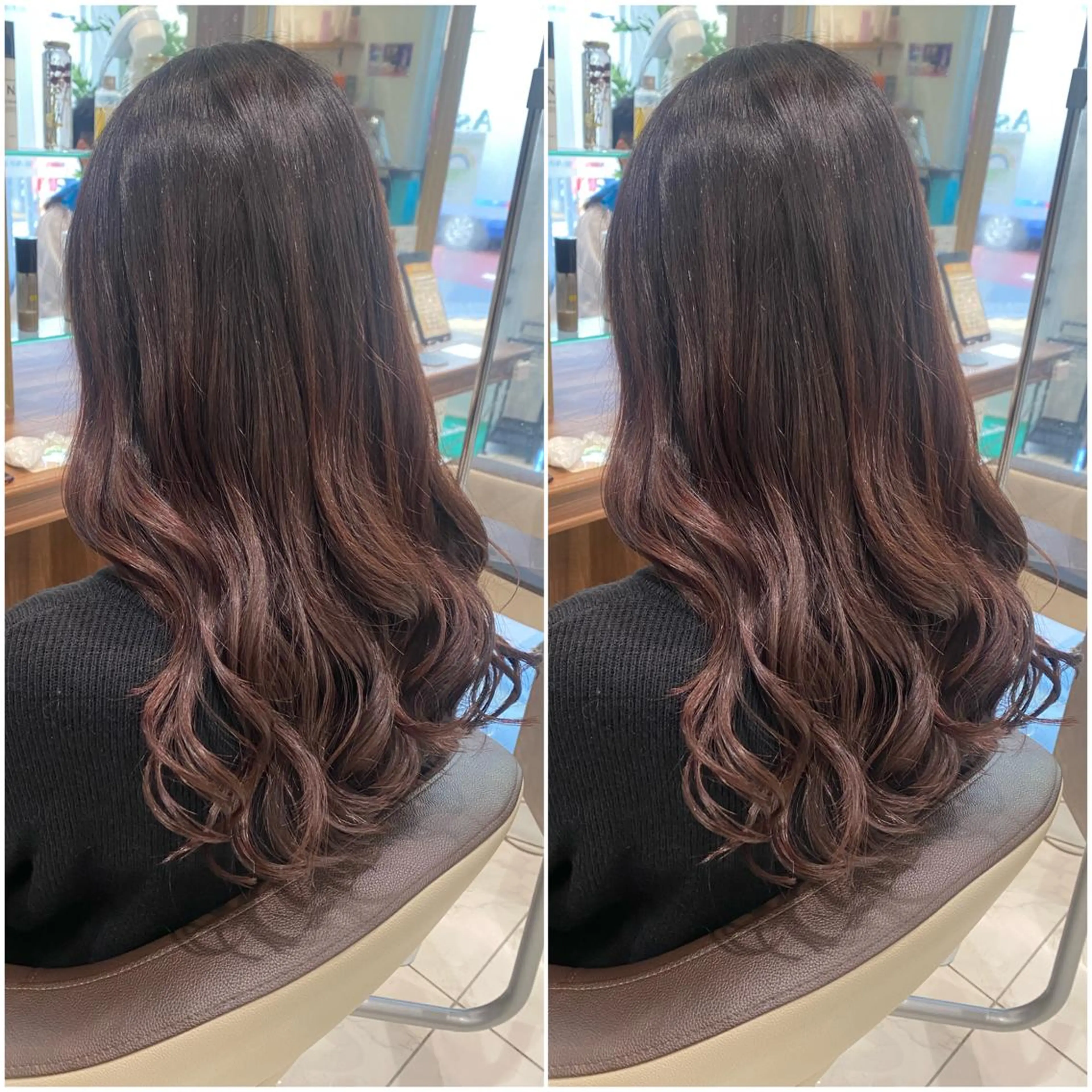 ロング カラー カット ヘアカラー 全席個室　暖色カラー Zina松園優香🌸のヘアスタイル