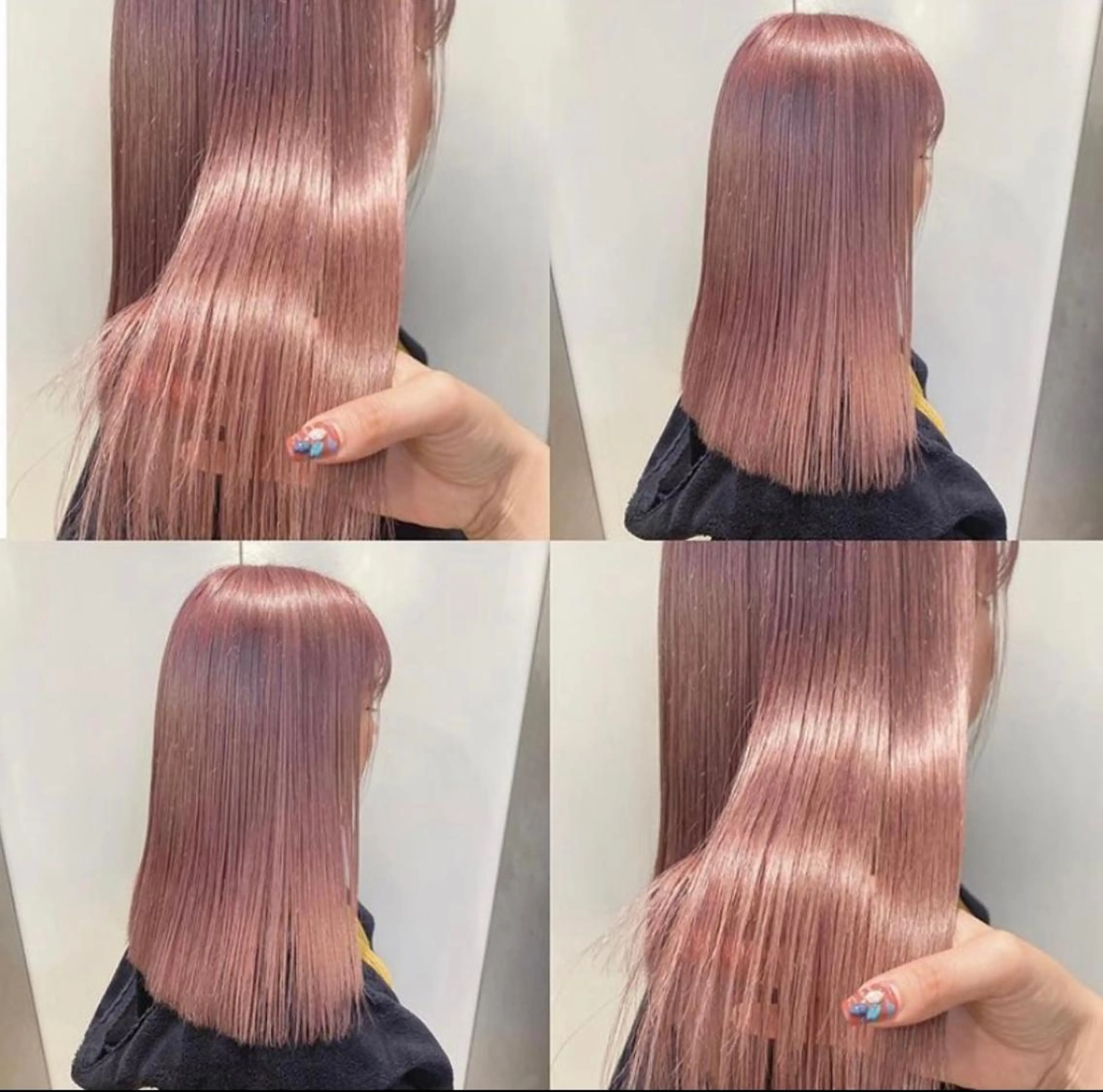 セミロング カラー Beleza 渋谷所属・Kazusa/渋谷/ エクステ/ハイトーンのヘアスタイル