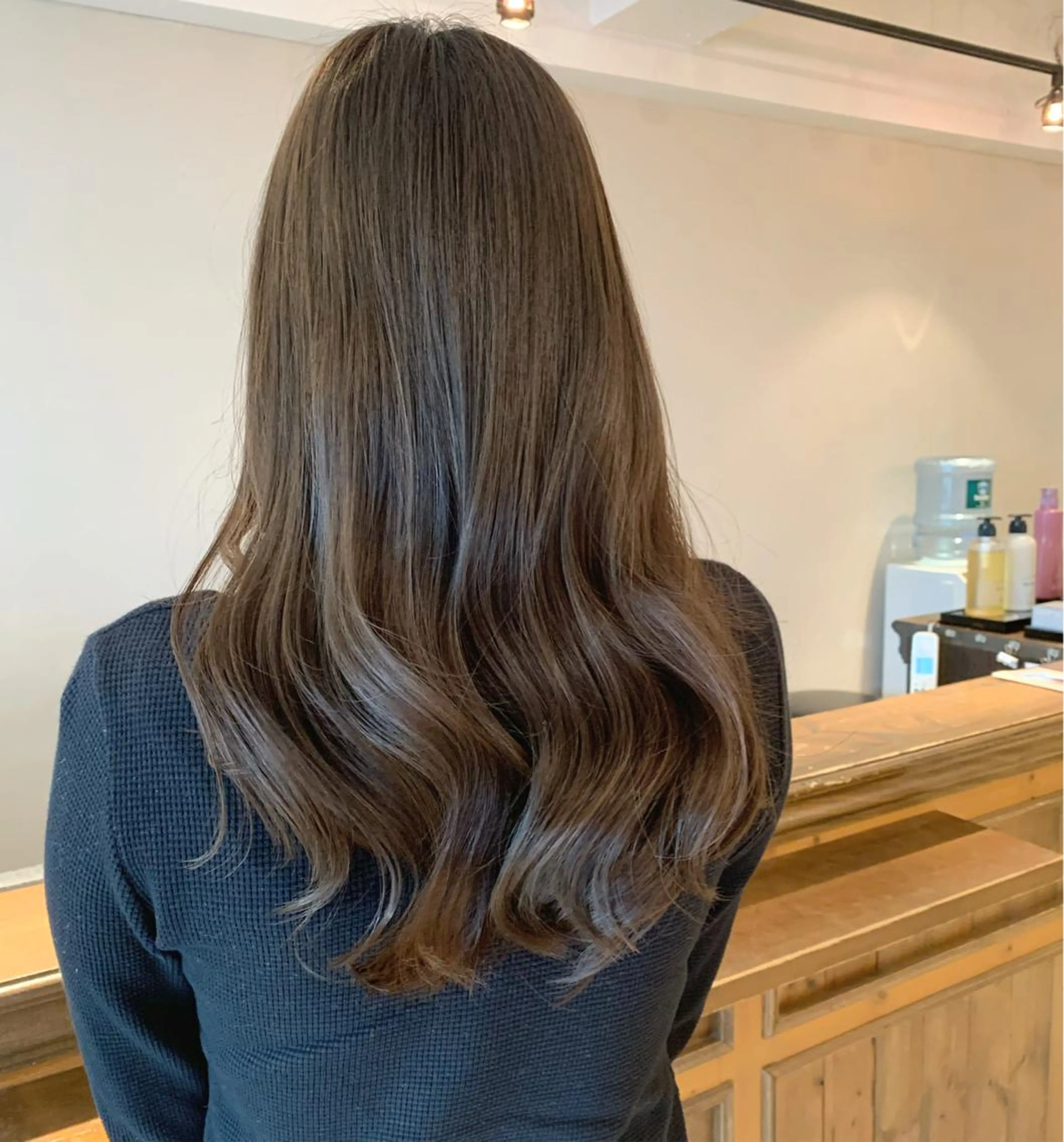 ロング カラー 透明感/オリーブ/ グレージュ/YUKAのヘアスタイル