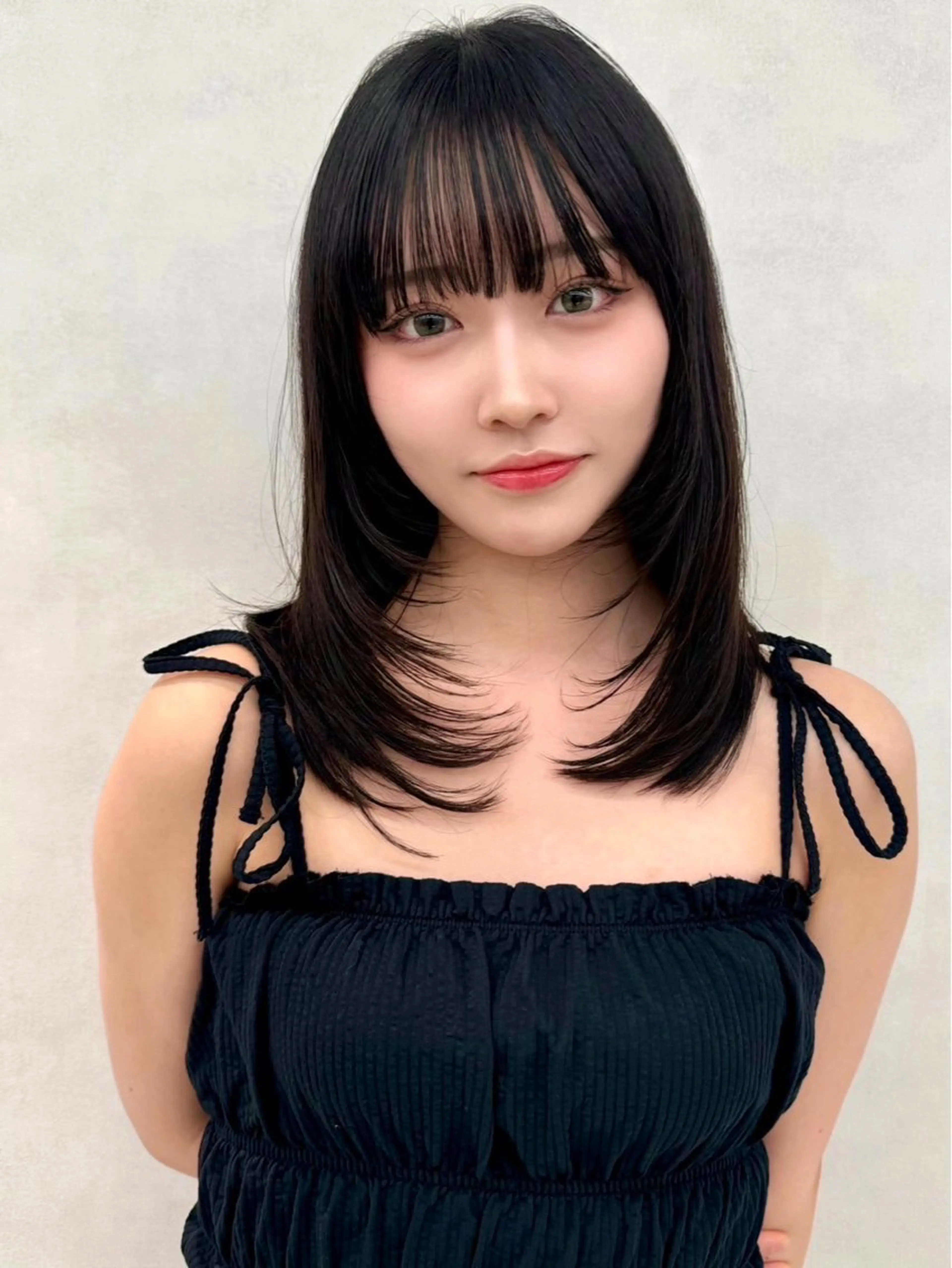 セミロング カラー 縮毛矯正 🇰🇷韓国ヘア★ 副店長.쿠리타⭐︎のヘアスタイル