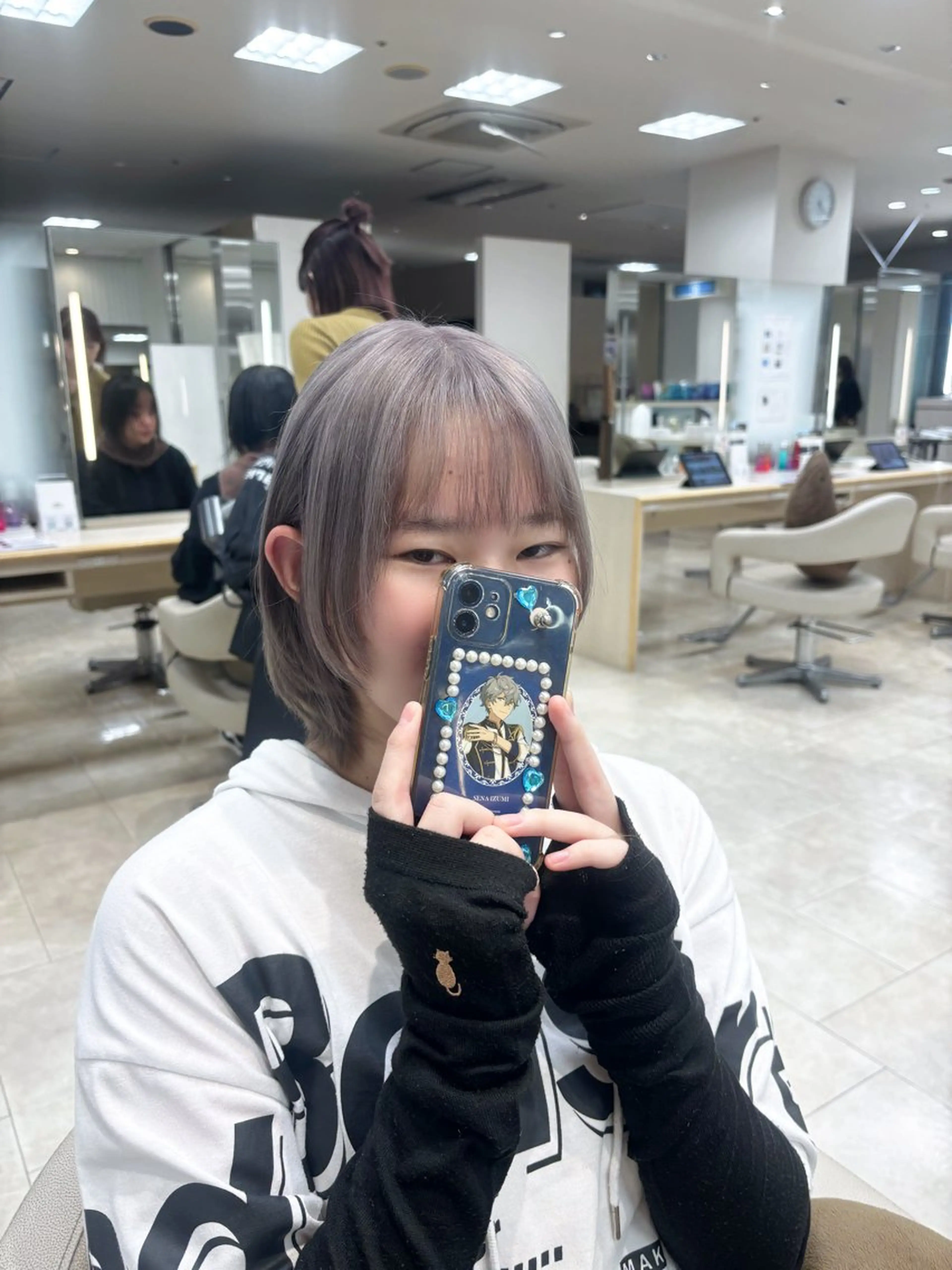 ミディアム カラー カット ヘアカラー 推し活/韓国/ブリー チカラーminamiのヘアスタイル