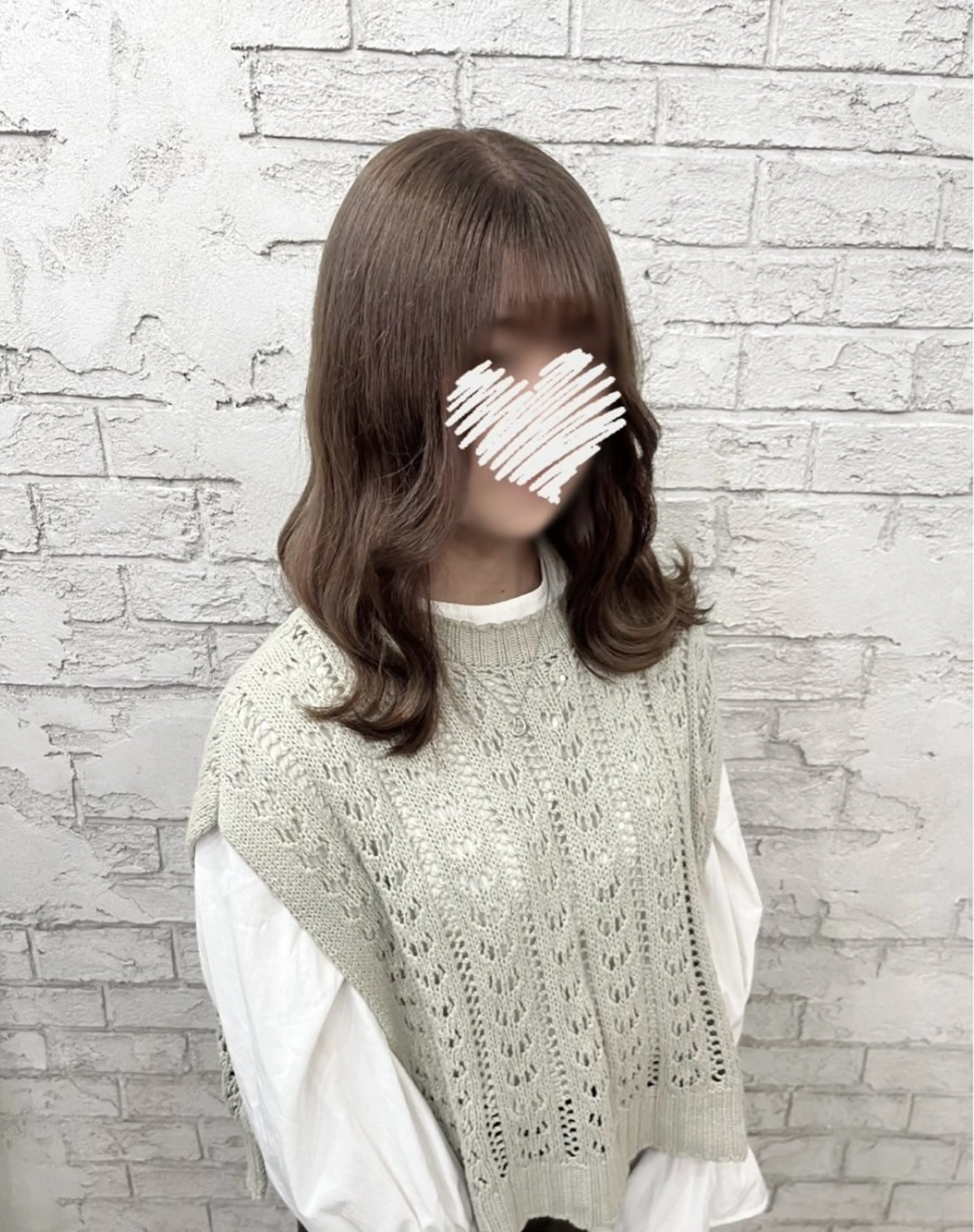 セミロング カラー ヘアカラー カットモデル✨🦋 TOMOKO🦋✨のヘアスタイル