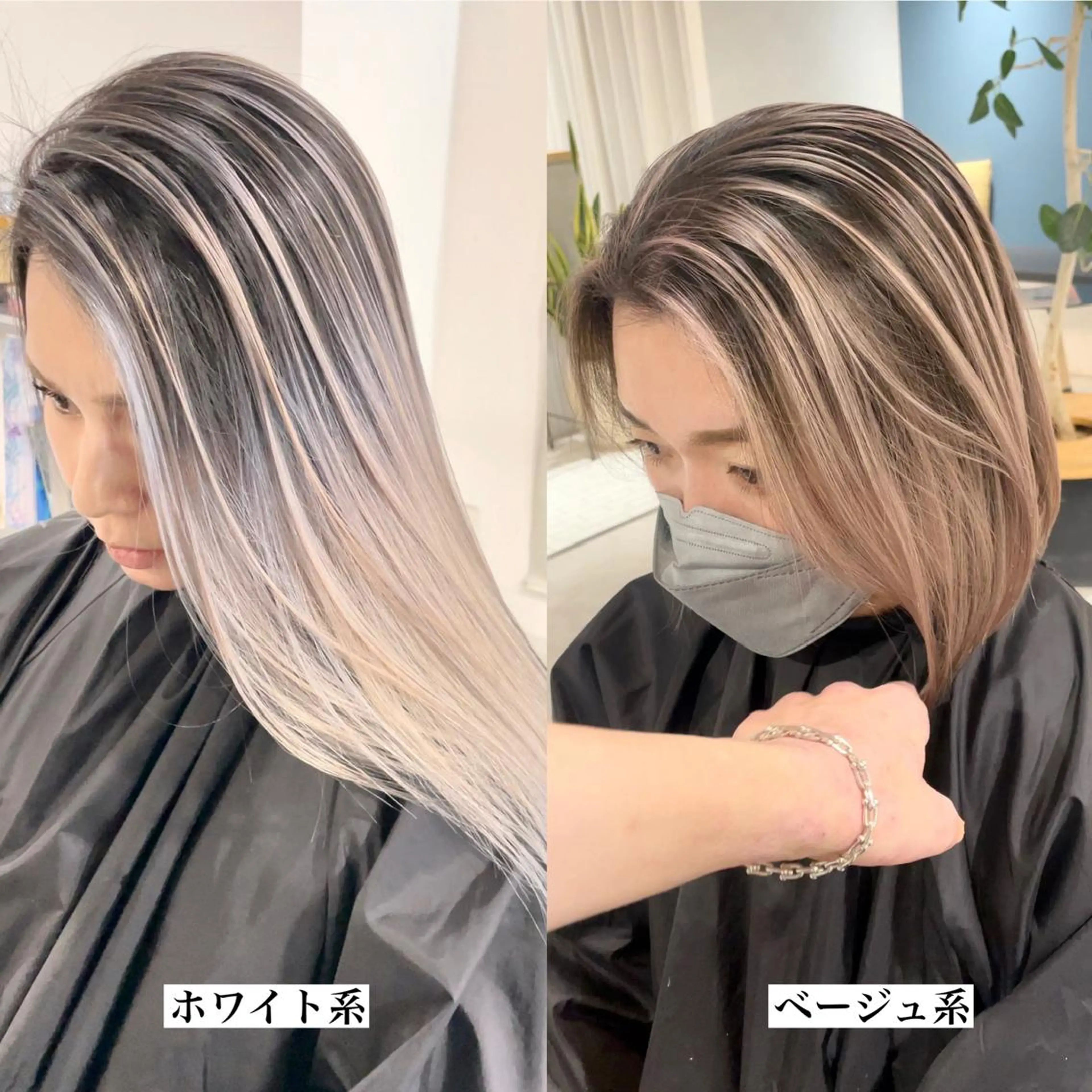 ミディアム レイヤーカット ヘアカラー トリートメント 神戸でブリーチなら puty/レイヤーのヘアスタイル