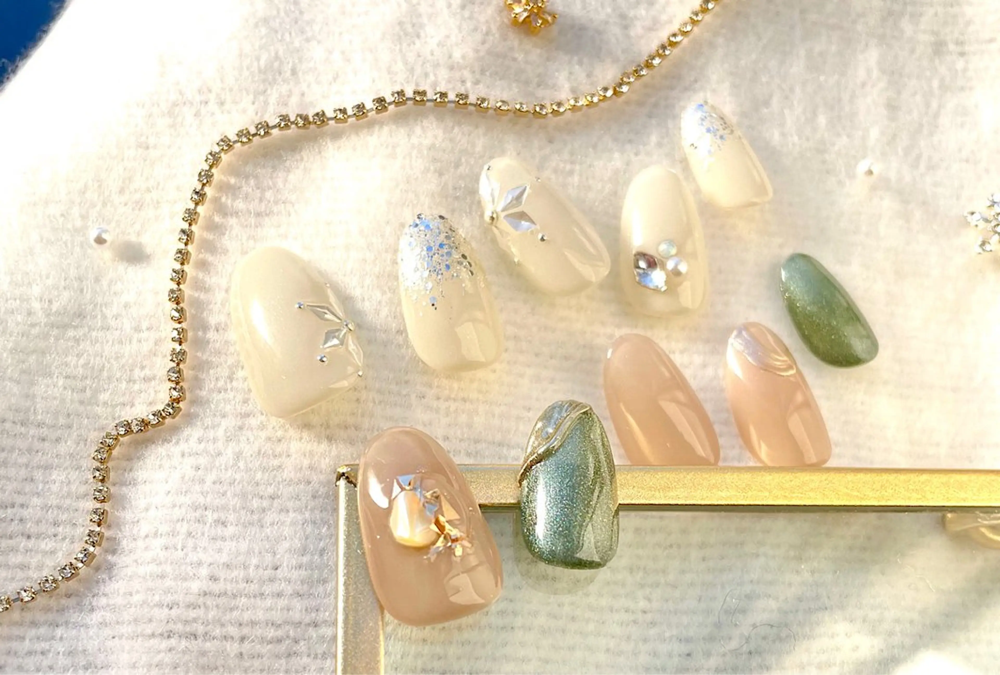 ネイル 冬ネイル ハンドネイル ピュアネイル& オンディーヌのネイルデザイン