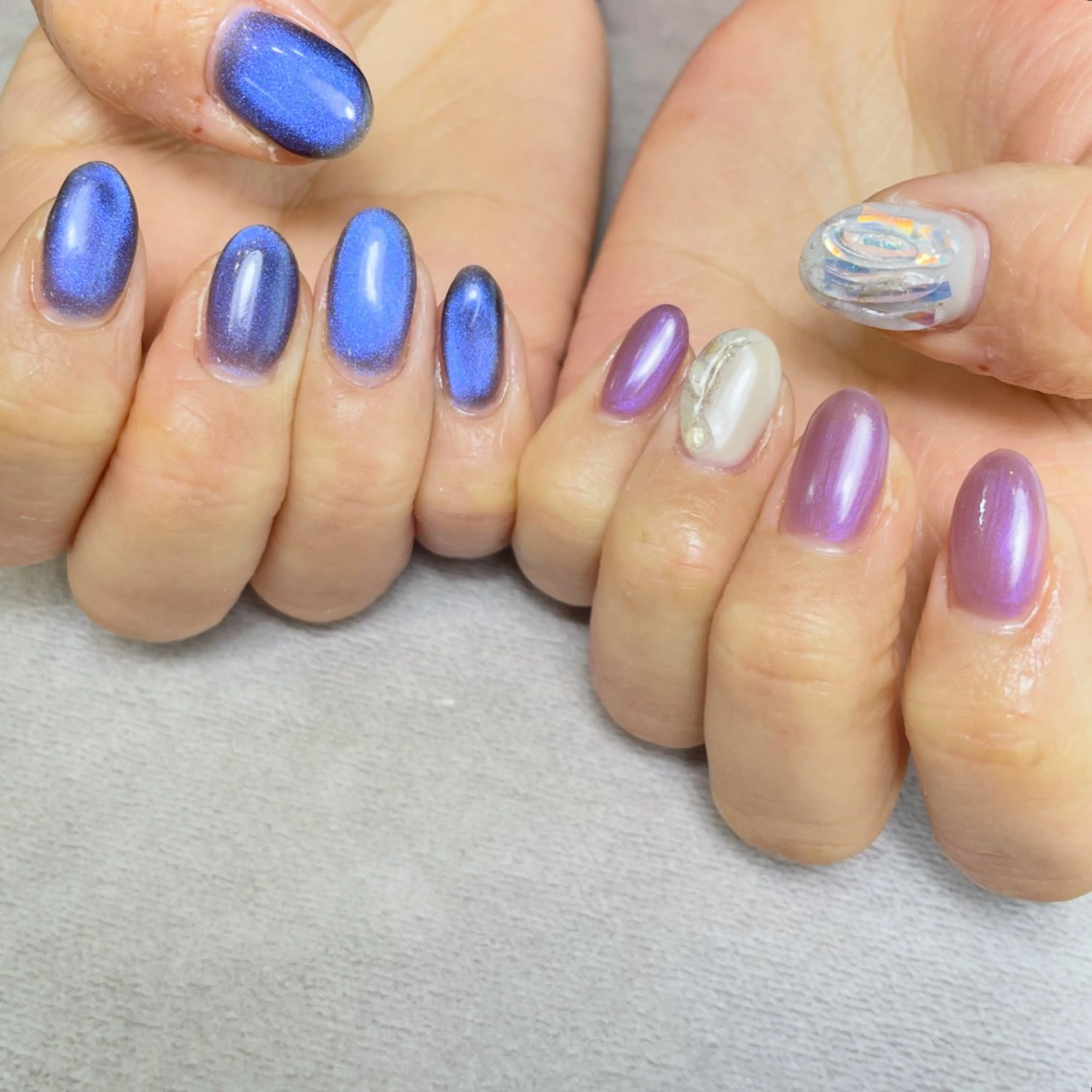 ネイル キラキラネイル マグネットネイル ハンドネイル K Harukaのネイルデザイン