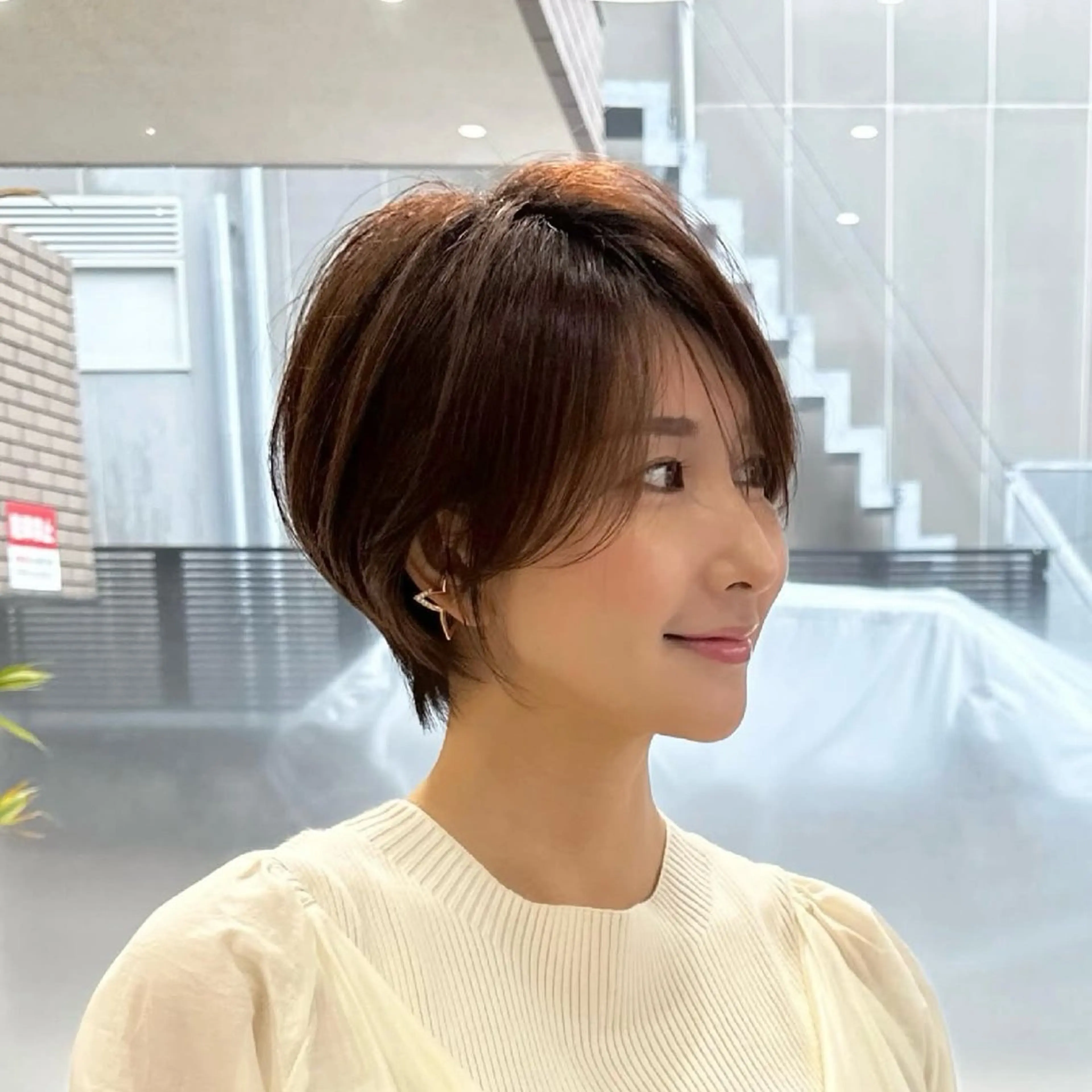 ショート 透明感カラー ふうか　渋谷のヘアスタイル