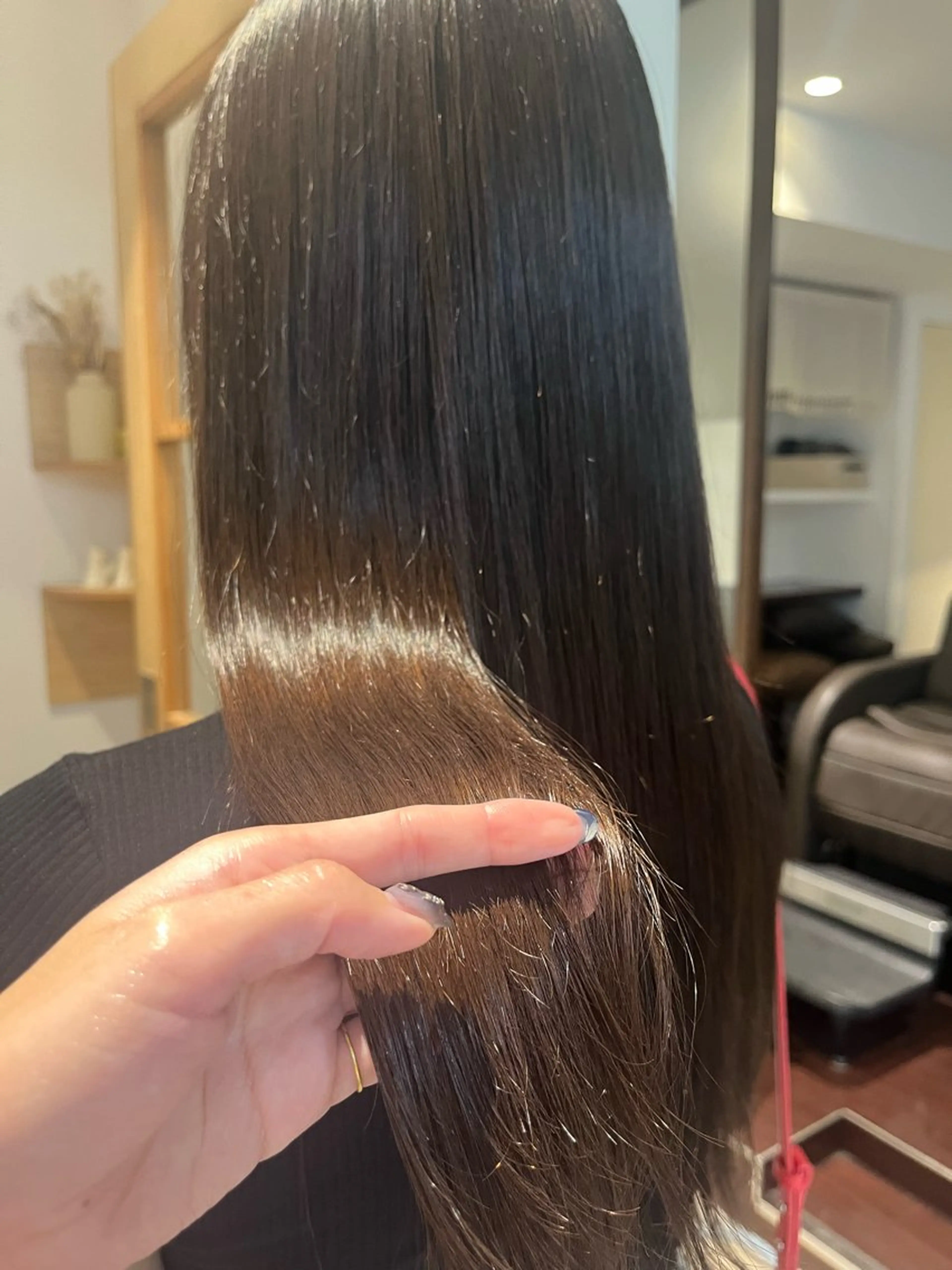 ロング 縮毛矯正 奥山 沙季(大井町)のヘアスタイル