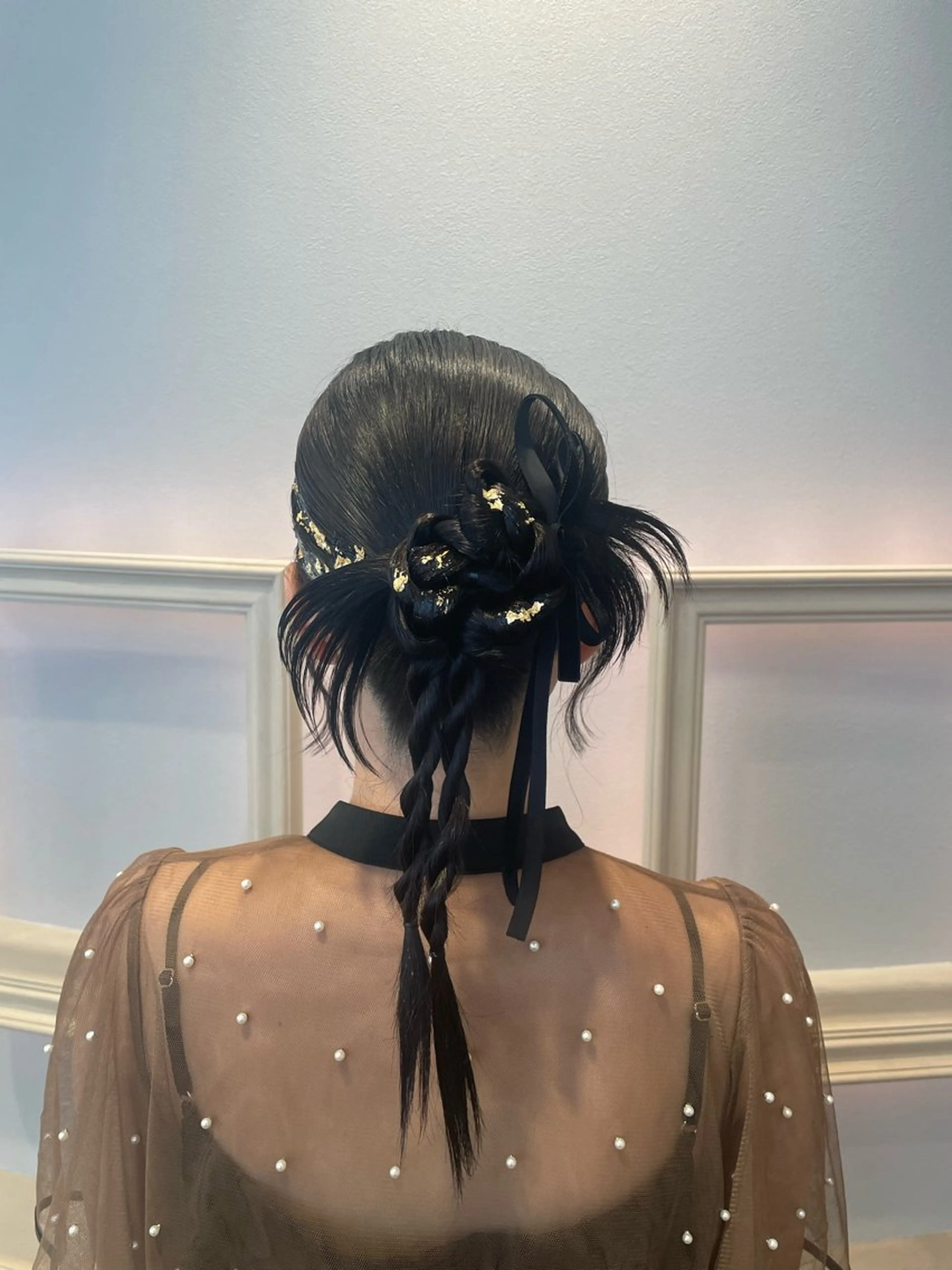 セミロング ヘアセット 横浜/お呼ばれヘア/ エクステ/ゆいのヘアスタイル