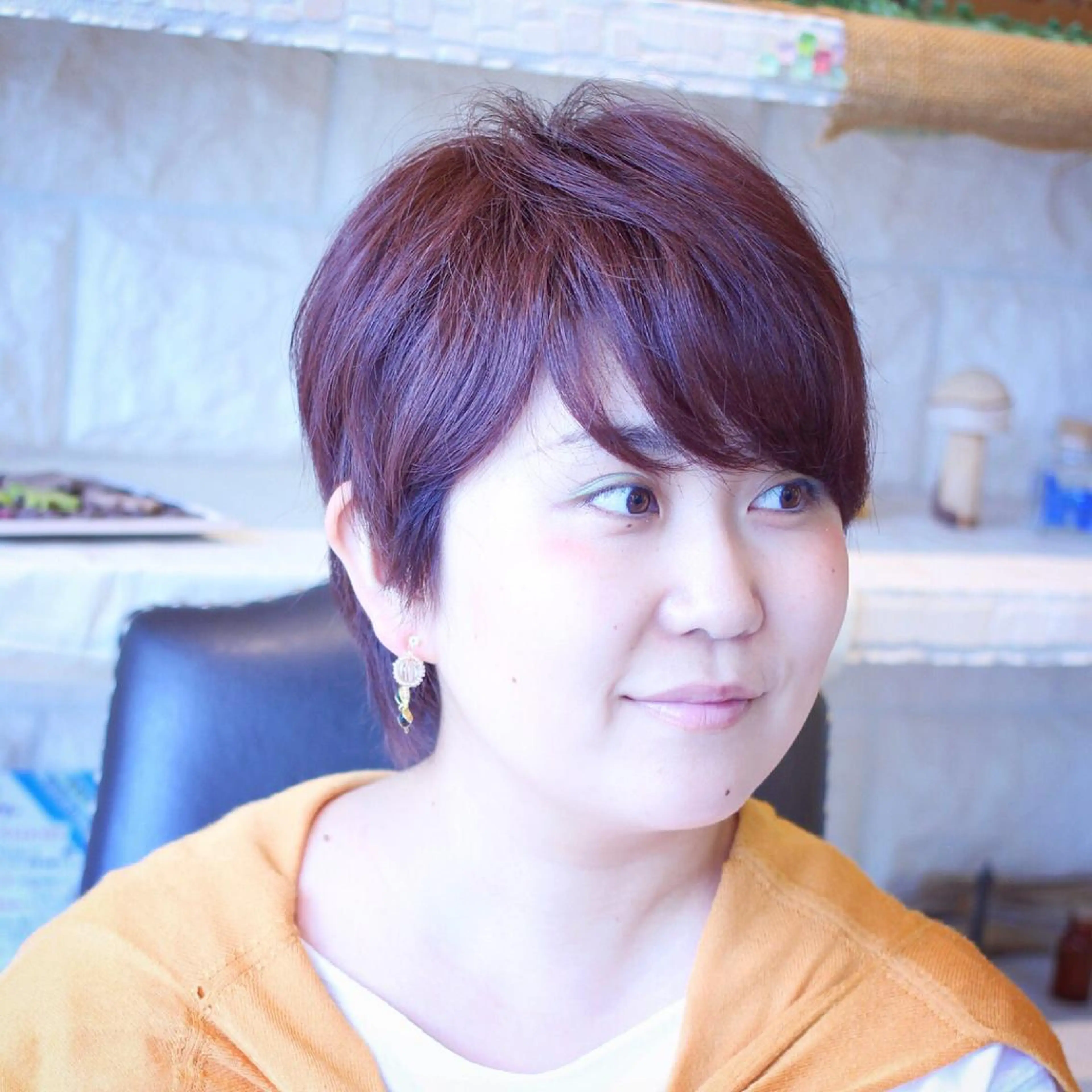 ショート カラー イルミナカラー ショートヘア カット ヘアカラー 土居 正季のヘアスタイル