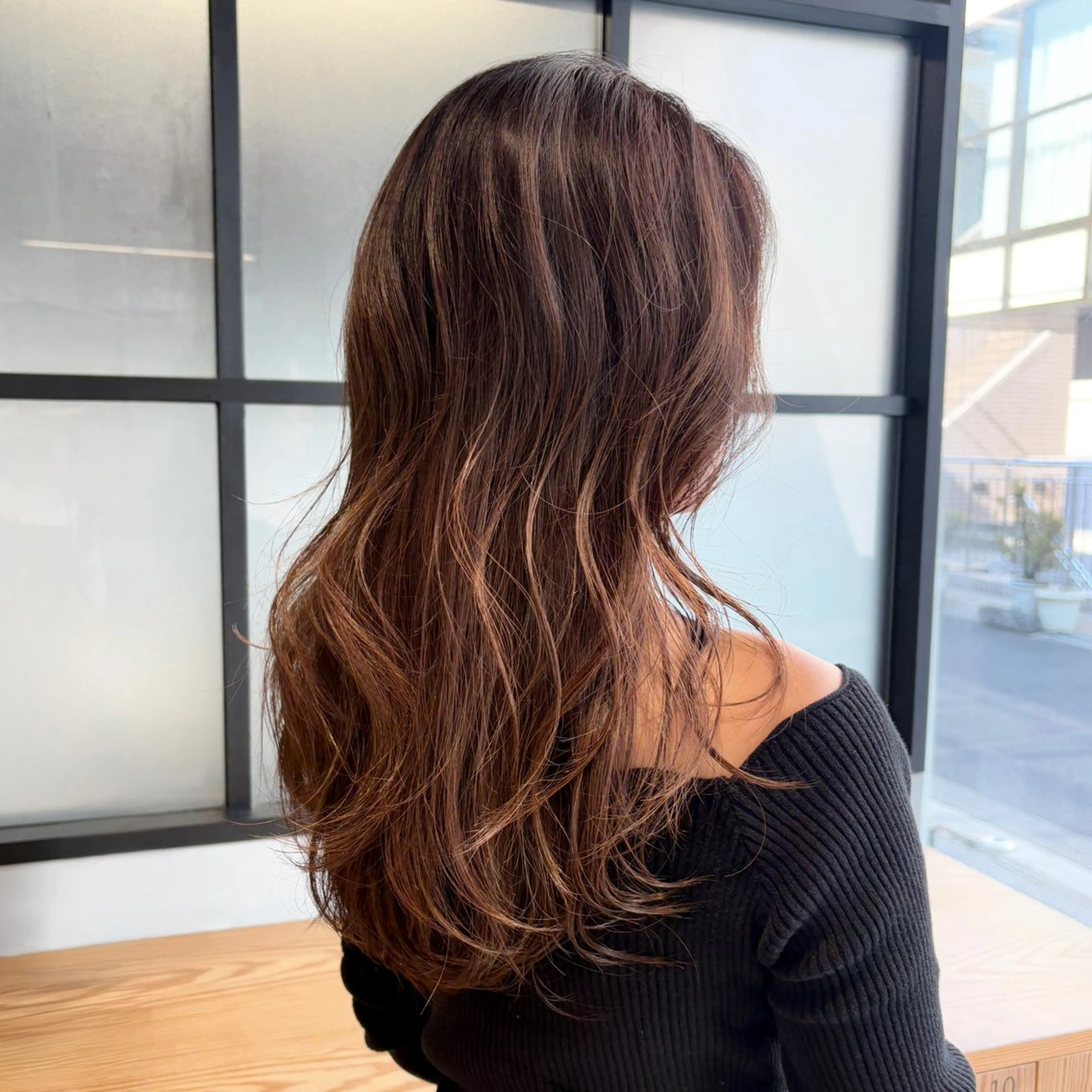 ロング カラー グラデーションカラー ハイライトカラー ハイライト ヘアカラー ヘッドスパ DX SHARE SALON所属・matka白髪ぼかし 大人ヘア/KEIKOのヘアスタイル