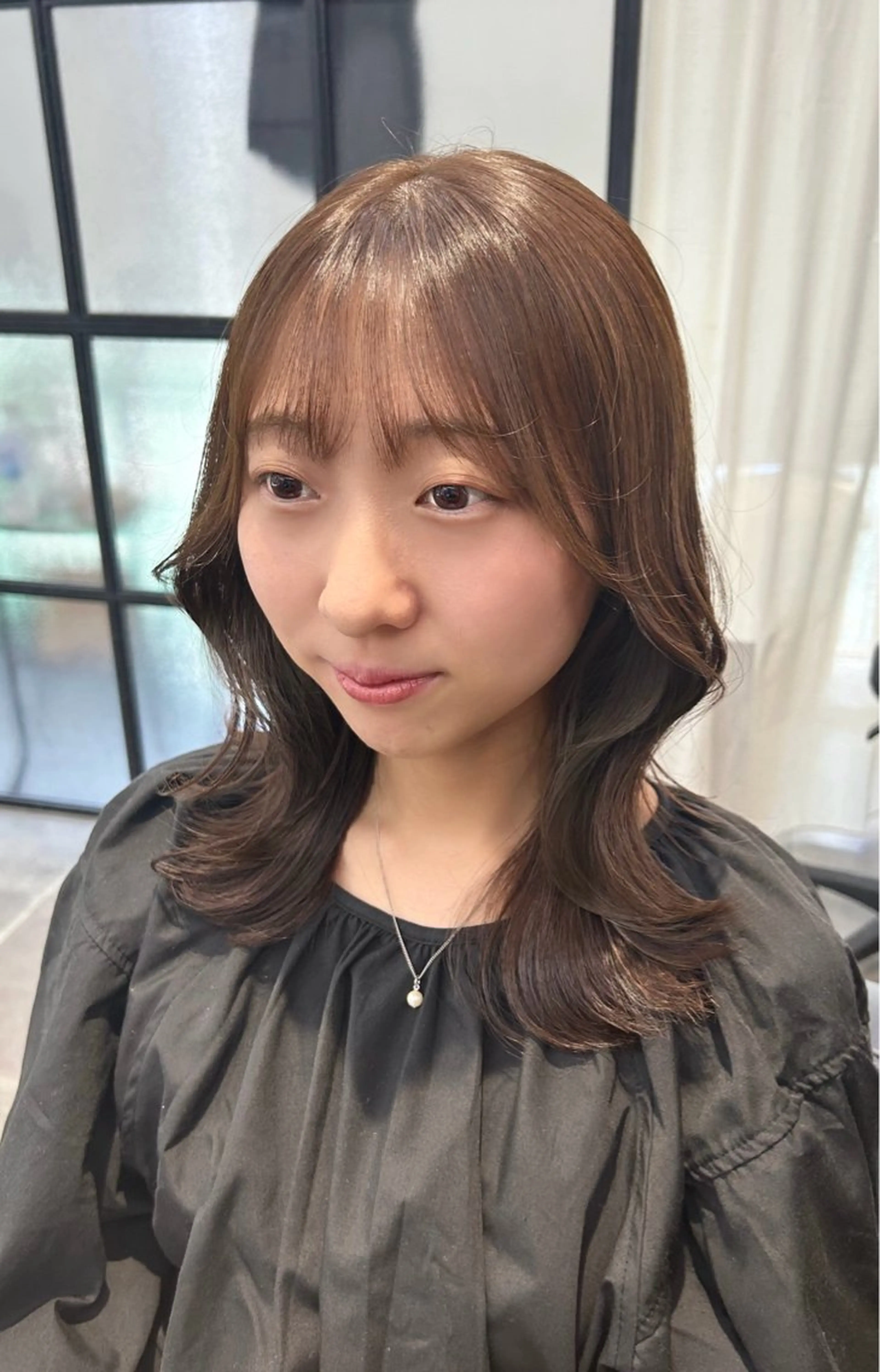 ミディアム カラー 韓国×髪質改善カラー 💎hinaのヘアスタイル