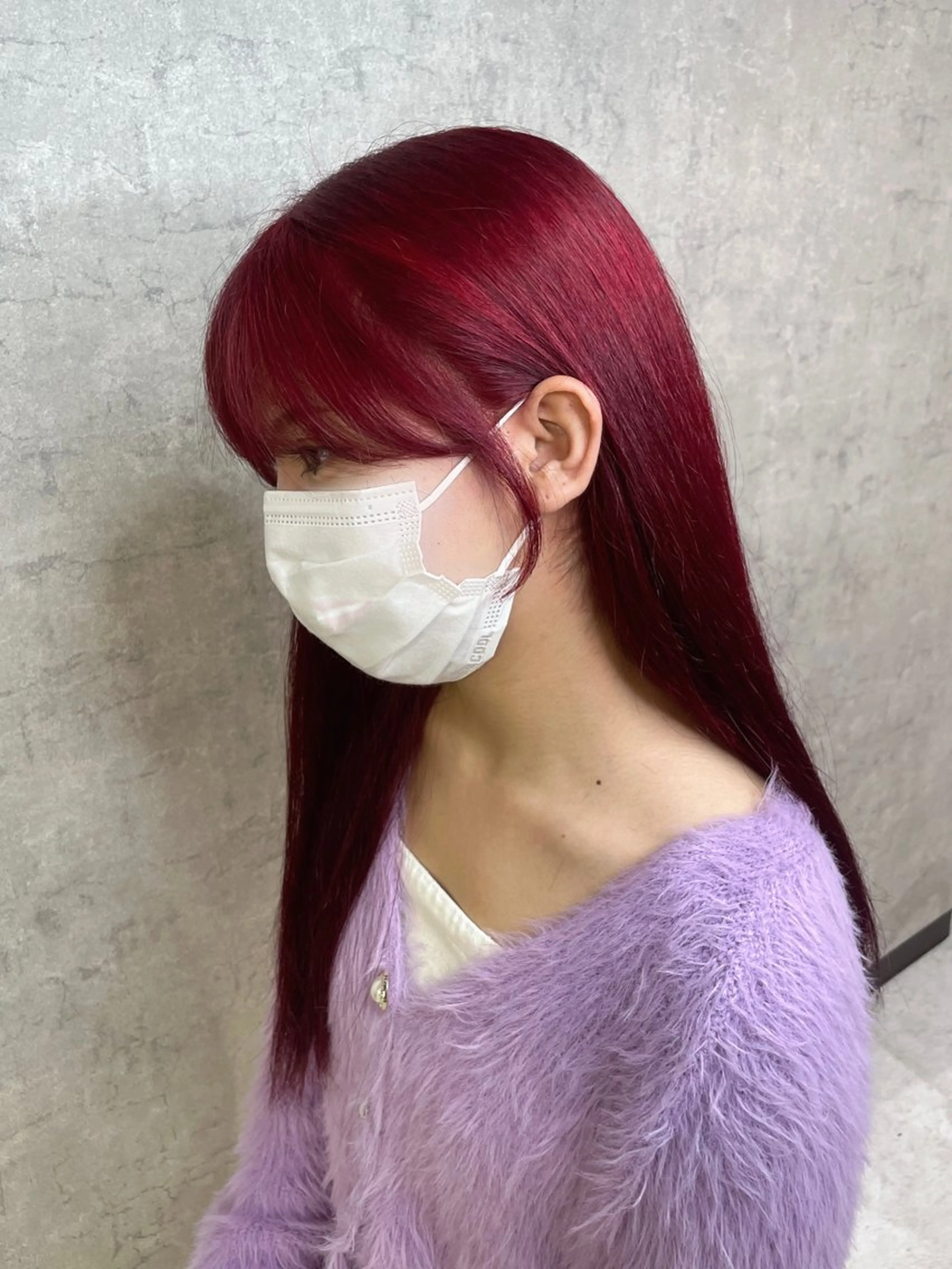 セミロング 顔まわりレイヤー 顔周りカット 姫カット 髪質改善 韓国風ヘア カット トリートメント トレンド韓国ヘア 🇰🇷のんのヘアスタイル