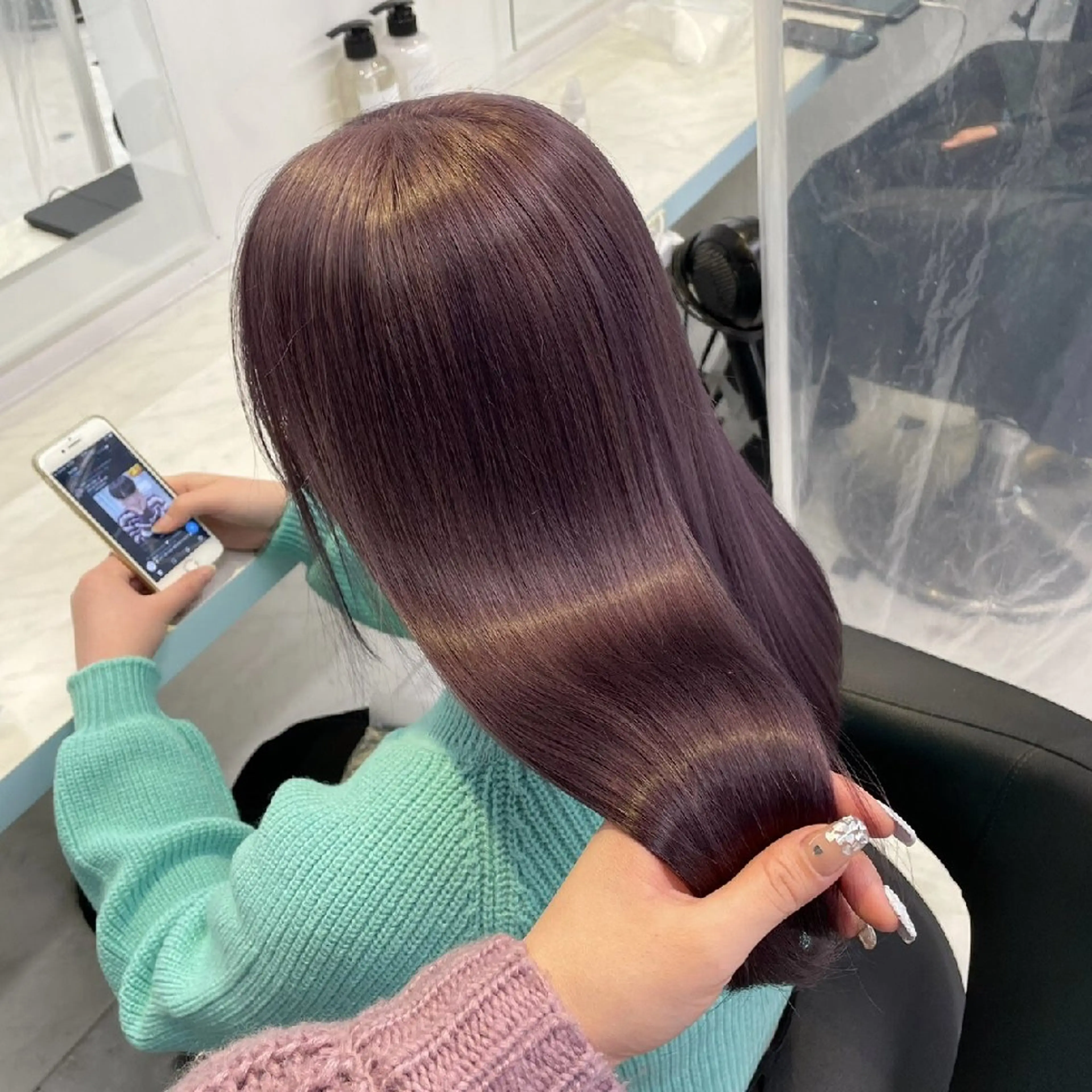 セミロング ヘアアレンジ カラー ヘアカラー トリートメント ヘッドスパ ヘアセット 🪞【公式】表参道 🪞knot🪞のヘアスタイル