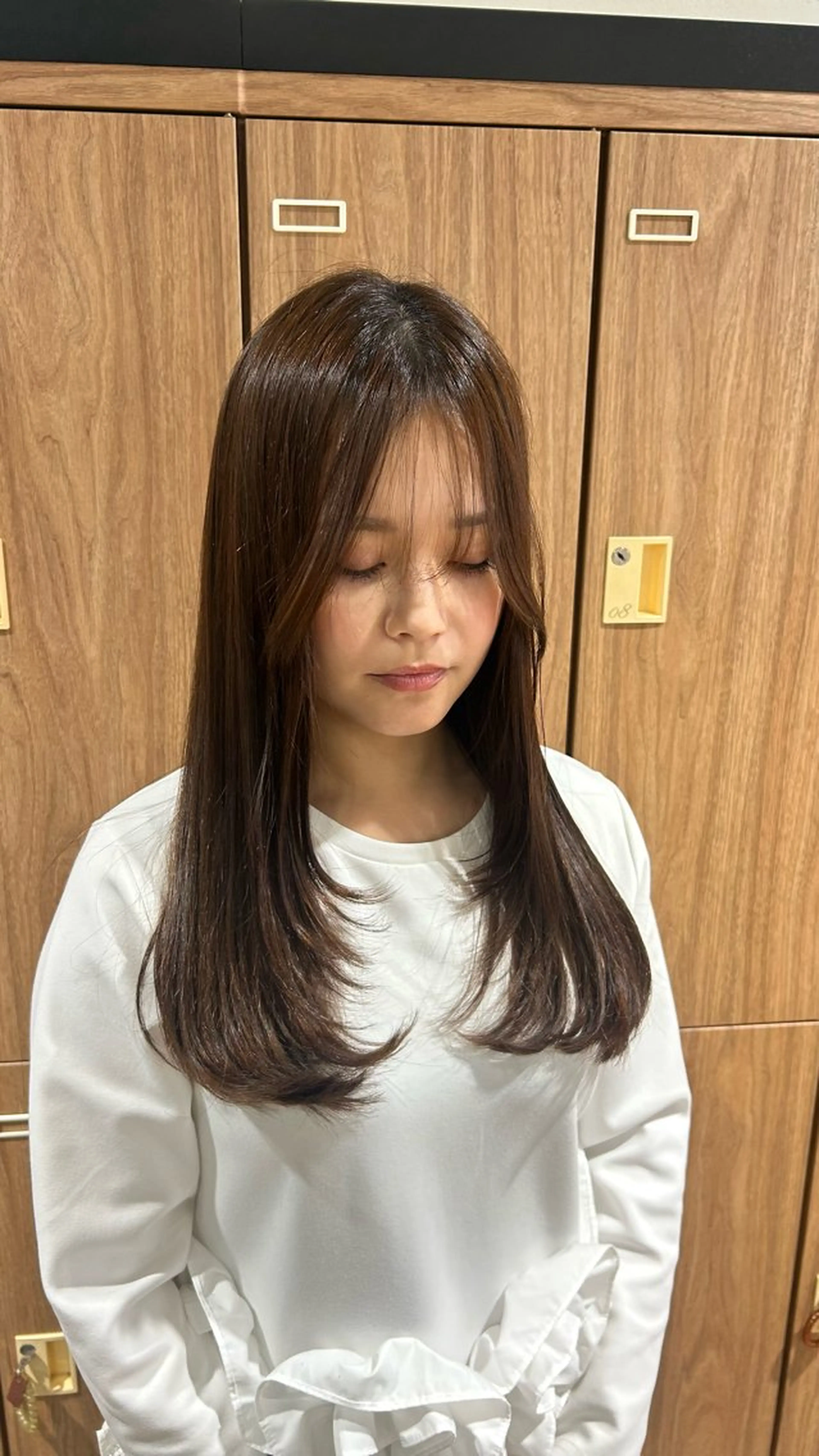 セミロング 暖色カラー/ フクダ モエ🐿のヘアスタイル