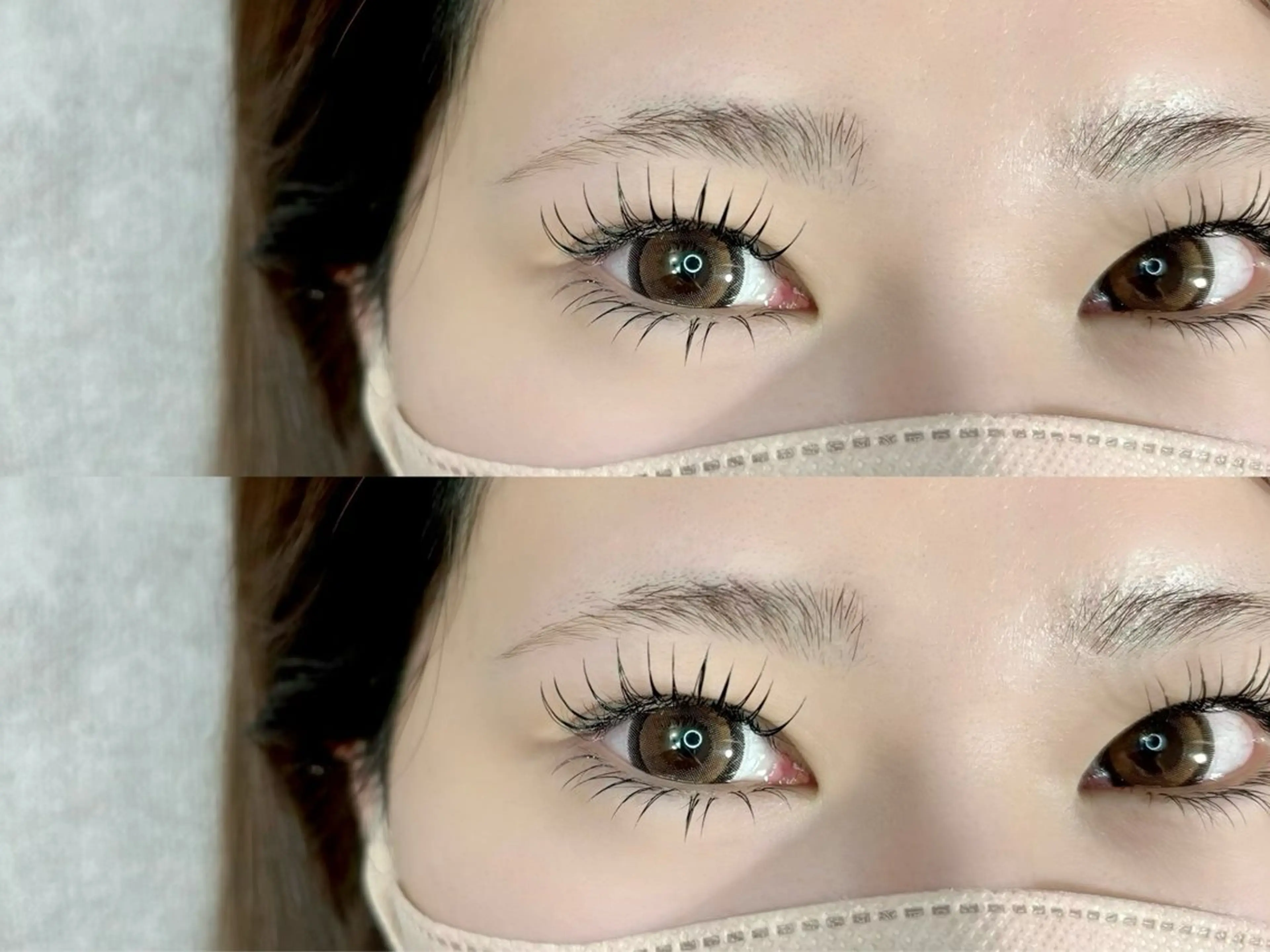 マツエク・マツパ バインドロック 束感まつ毛 フラットラッシュ 韓国風マツエク 下まつげエクステ 天王寺シャルモン misakiのマツエク・マツパデザイン