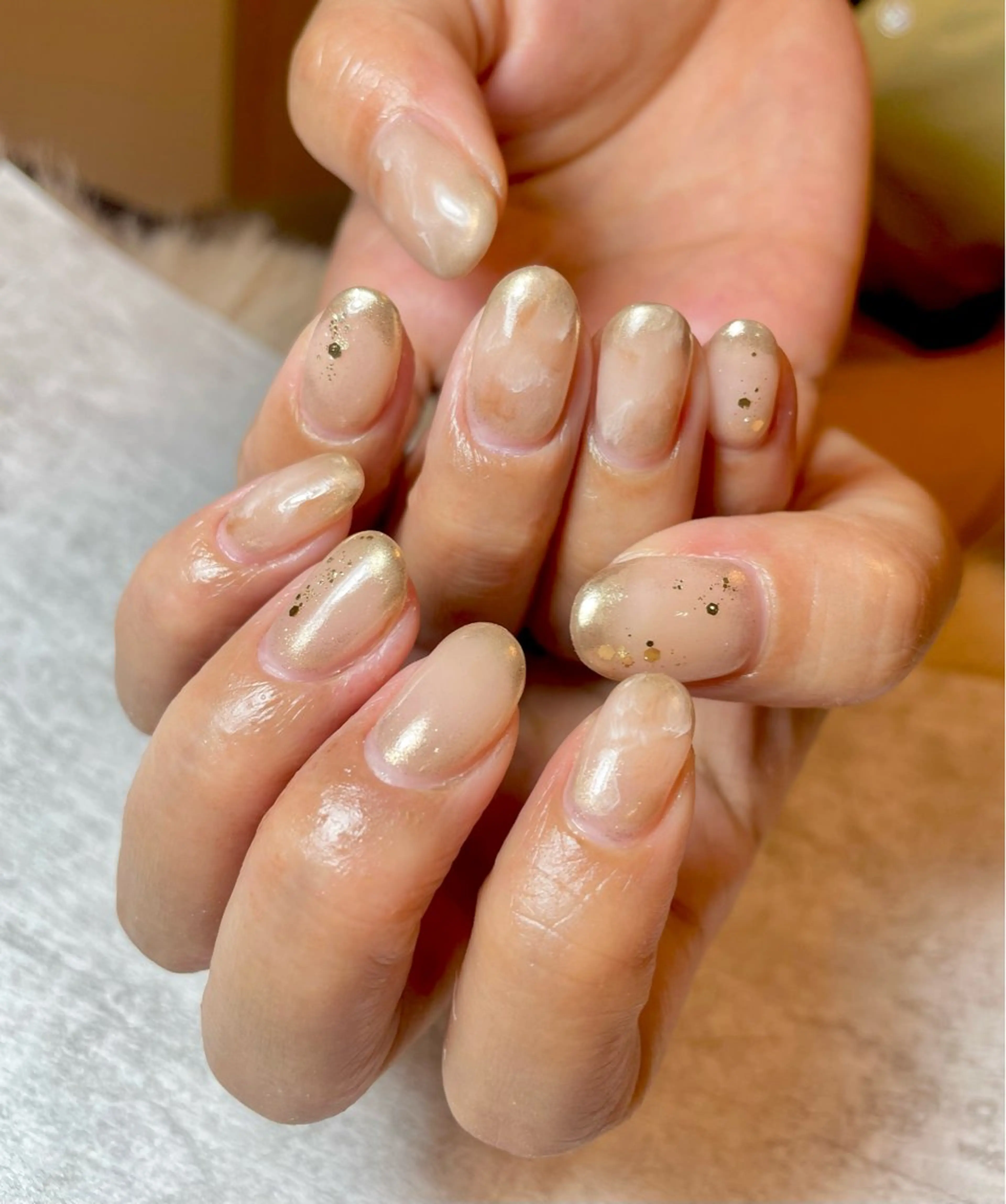 ネイル アートネイル 持ち込み ニュアンスネイル オフィスネイル BEAUTY GARDEN 【nail salon unseul】所属・nana .のネイルデザイン