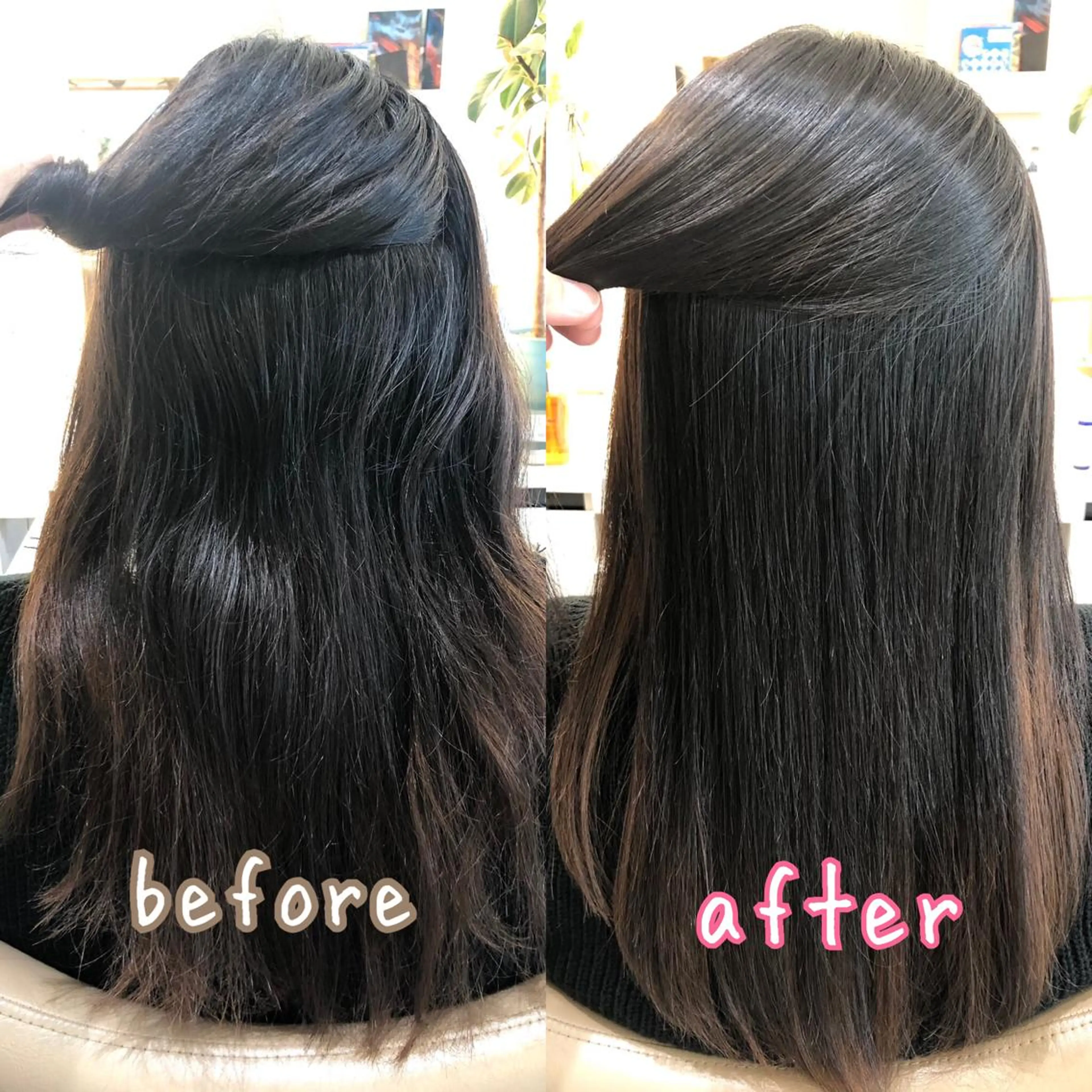 ロング パーマ 縮毛矯正 安井　昴 💫ブリーチ縮毛矯正のヘアスタイル