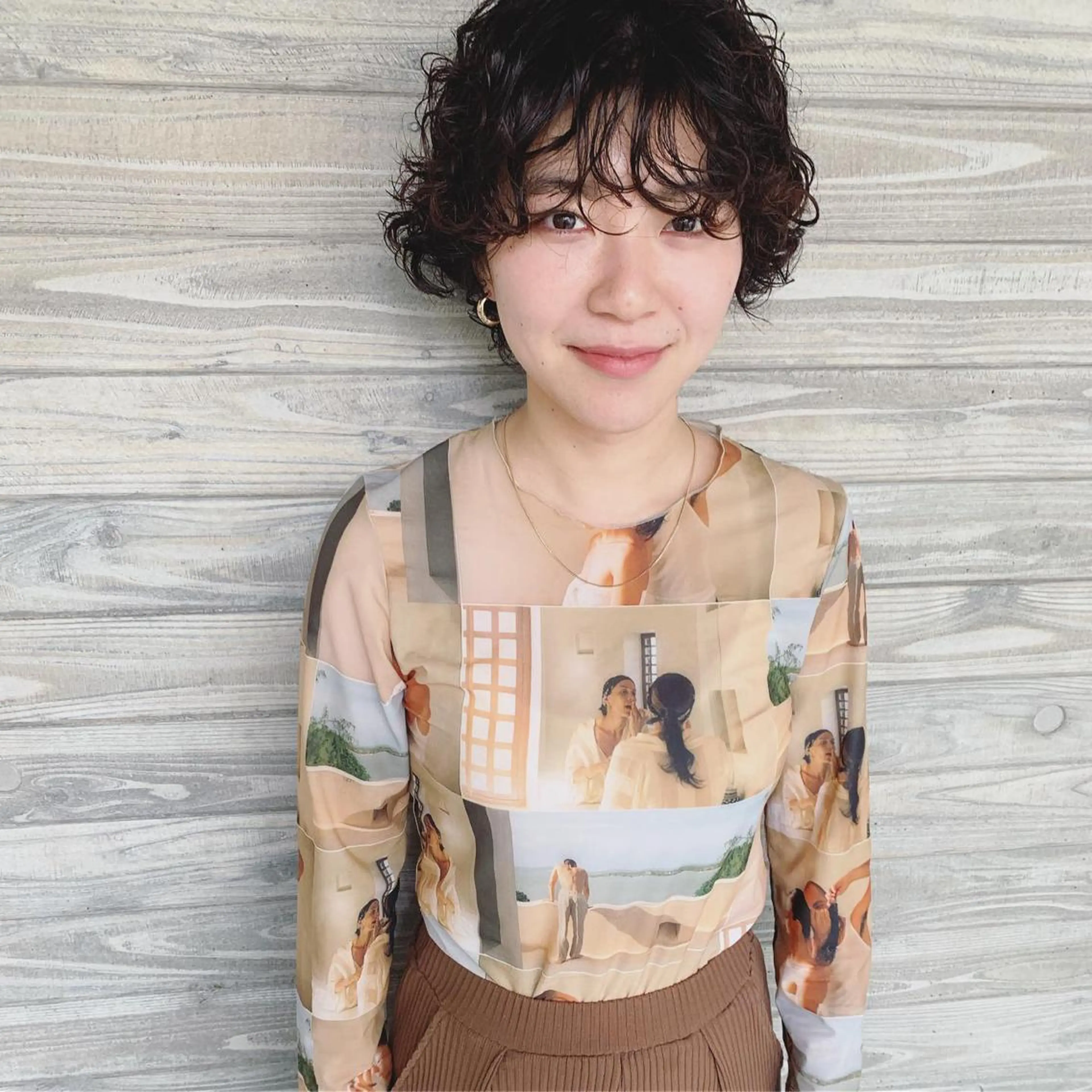 ショート カラー パーマ la fith所属・rico_by ヘアとアイブロウのヘアスタイル