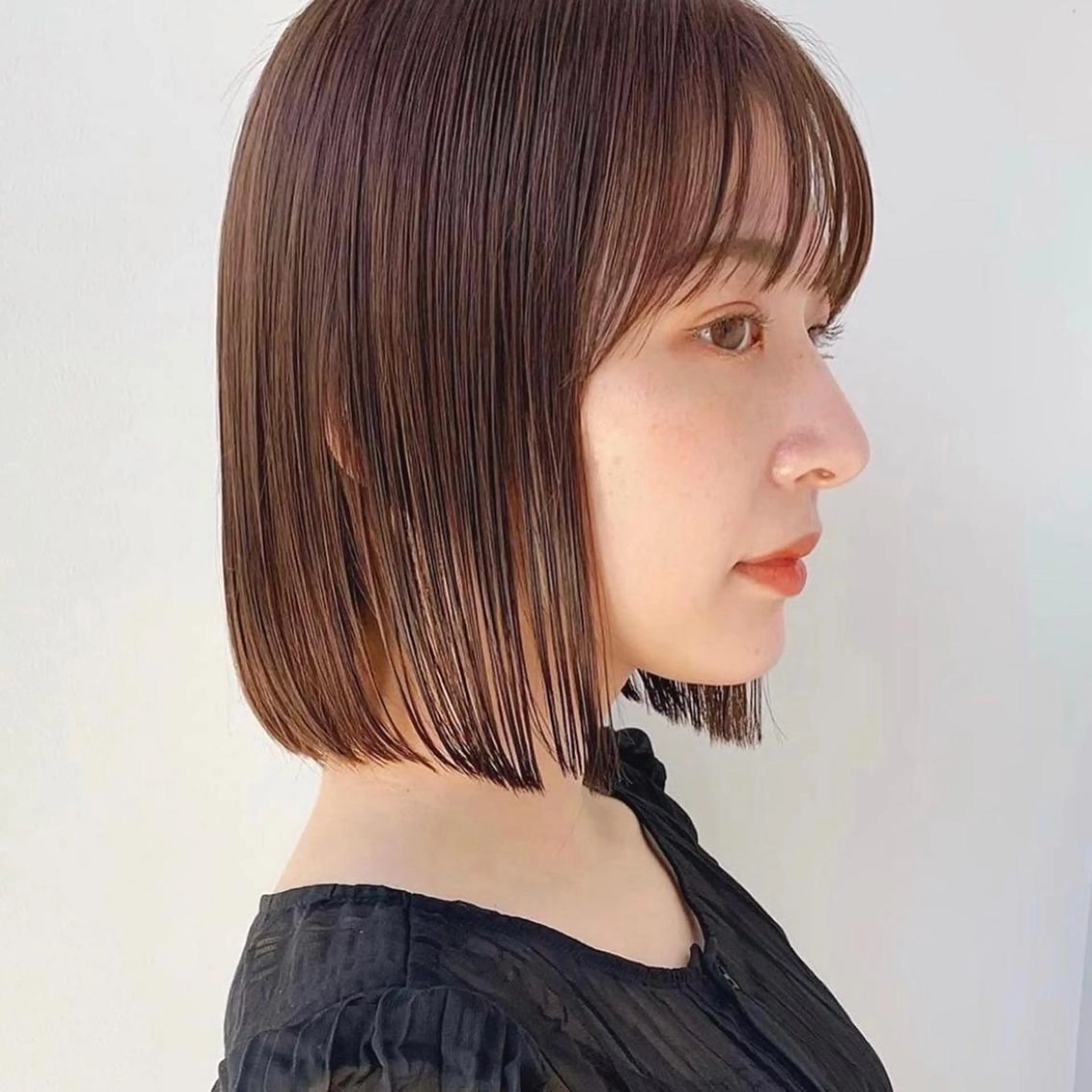 ショート カラー カット ヘアカラー トリートメント 🌱小顔ヘア/ボブ ミディアム/双葉🌱のヘアスタイル