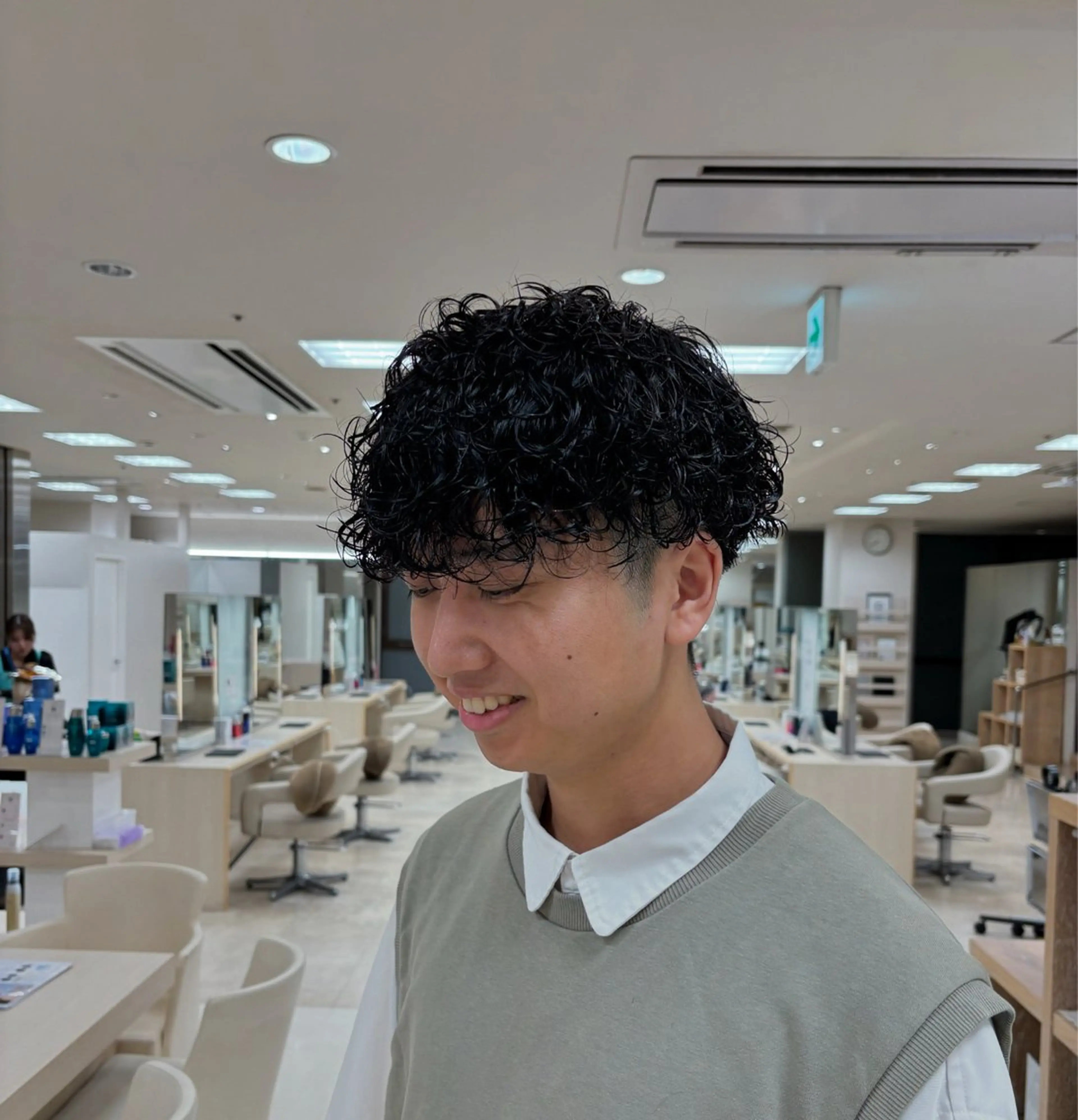 パーマ メンズ カット パーマ トリートメント 湘南/メンズパーマ/ ハイライト/ユチカのヘアスタイル