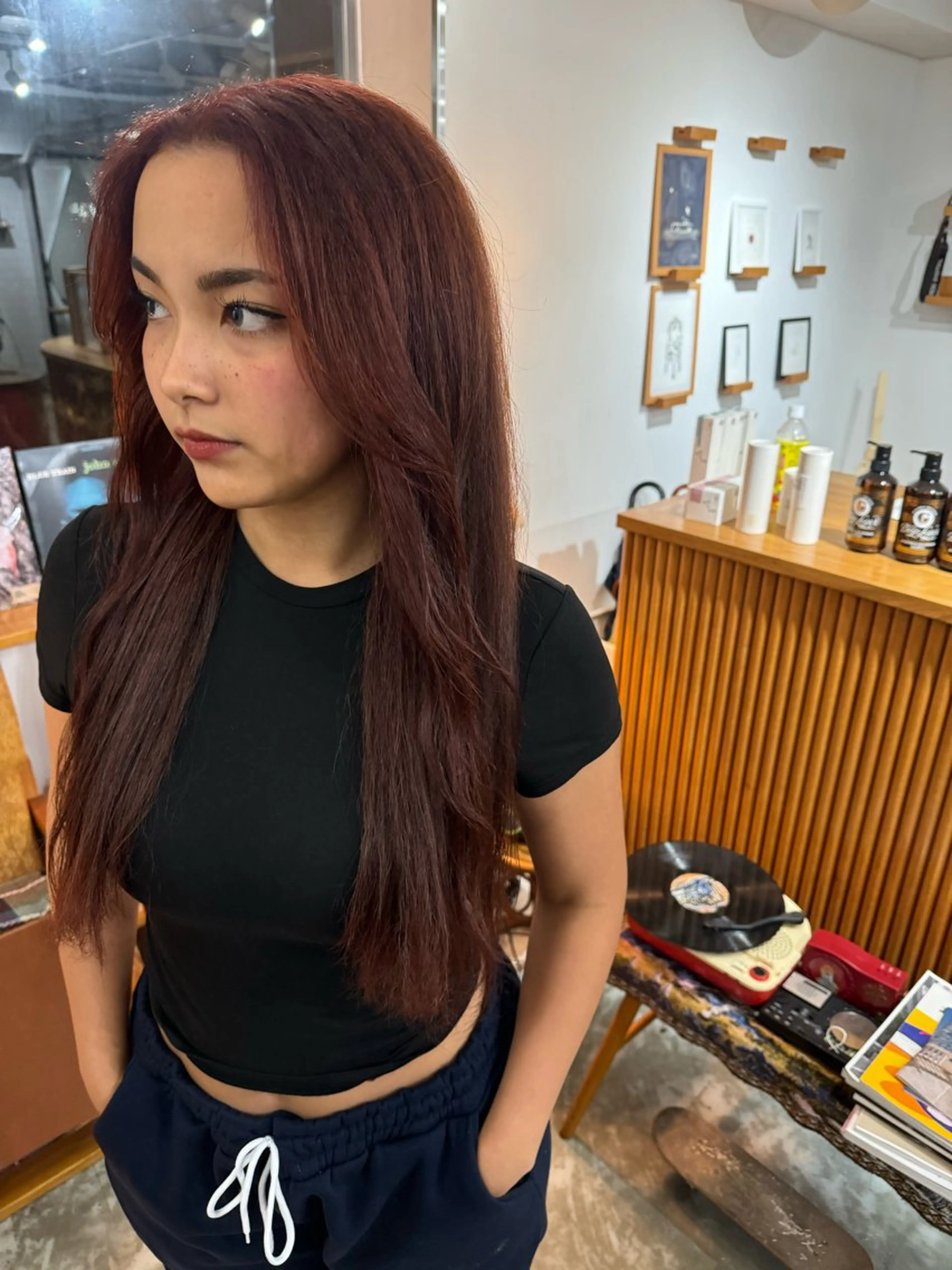 ロング カラー KOU×北谷× BY MY SIDEのヘアスタイル