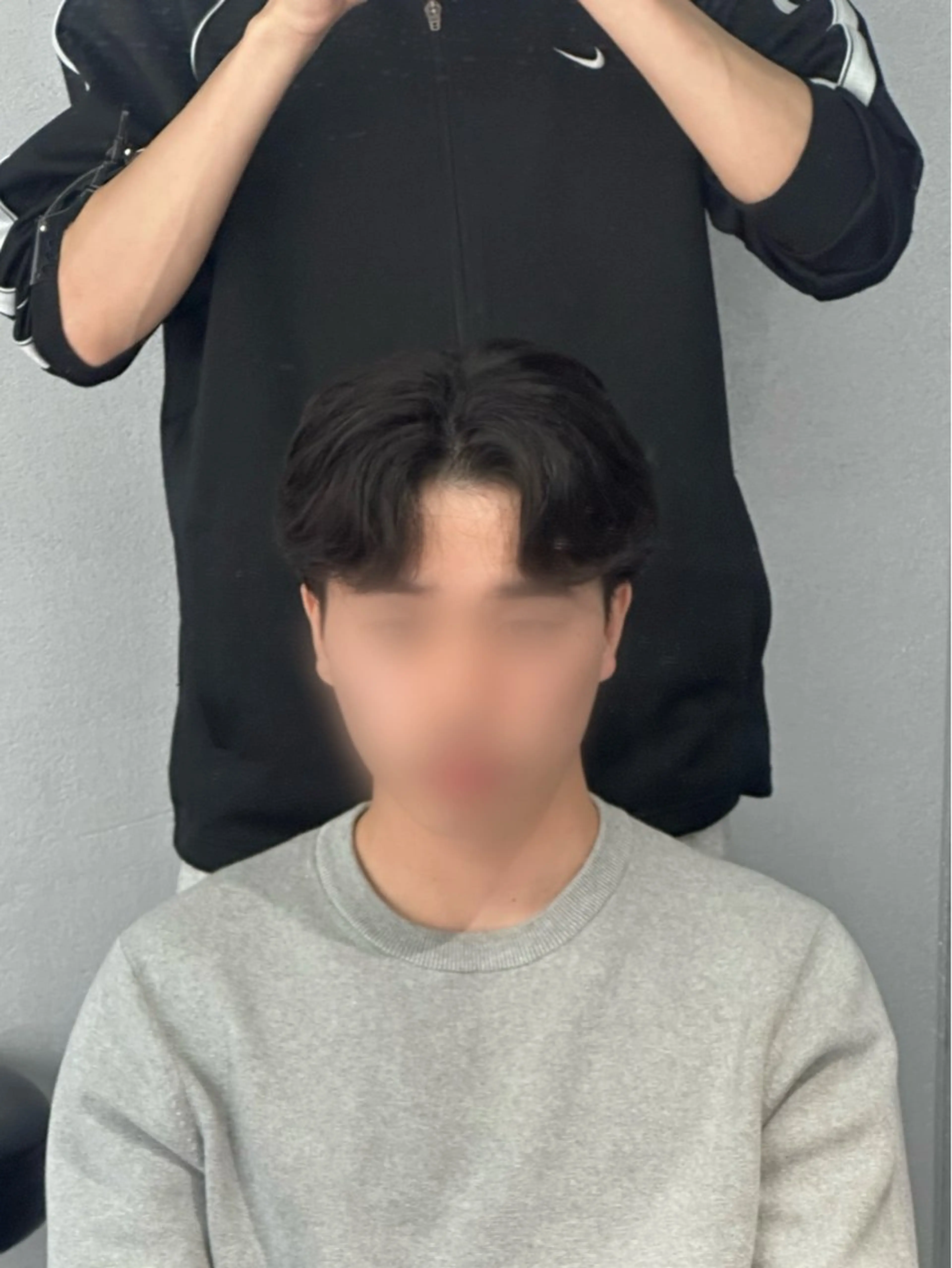 メンズ ダウンパーマ メンズ韓国風 メンズパーマ カット 梅田/パーマ/ 韓国メンズヘア/ハタのヘアスタイル