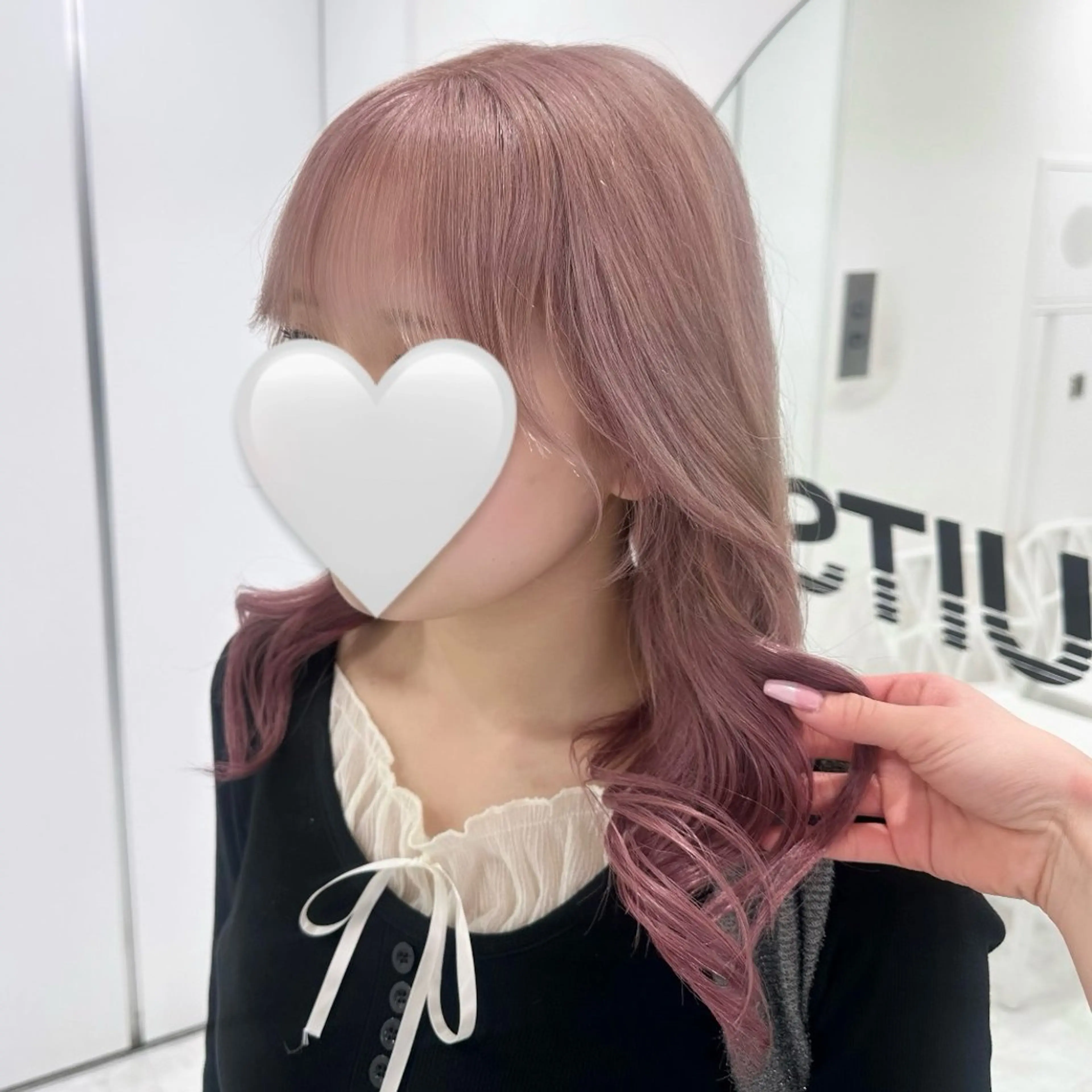 ロング カット ヘアカラー トリートメント ヘッドスパ ヘアセット 韓国ガーリー🤍ハイ トーン🤍Ayanaのヘアスタイル