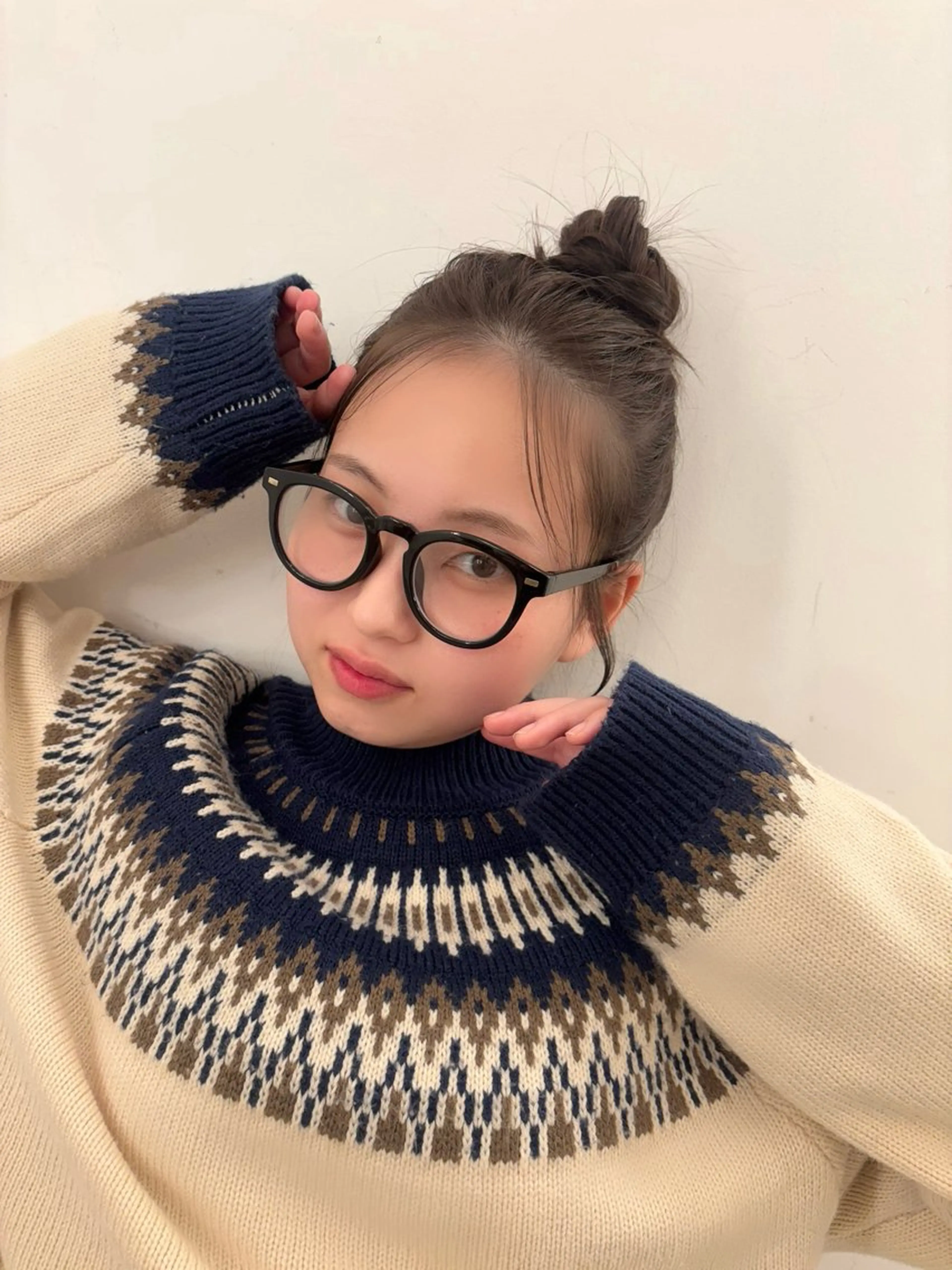 ミディアム 顔周りカット KEYMAN HARUKAのマツエク・マツパデザイン