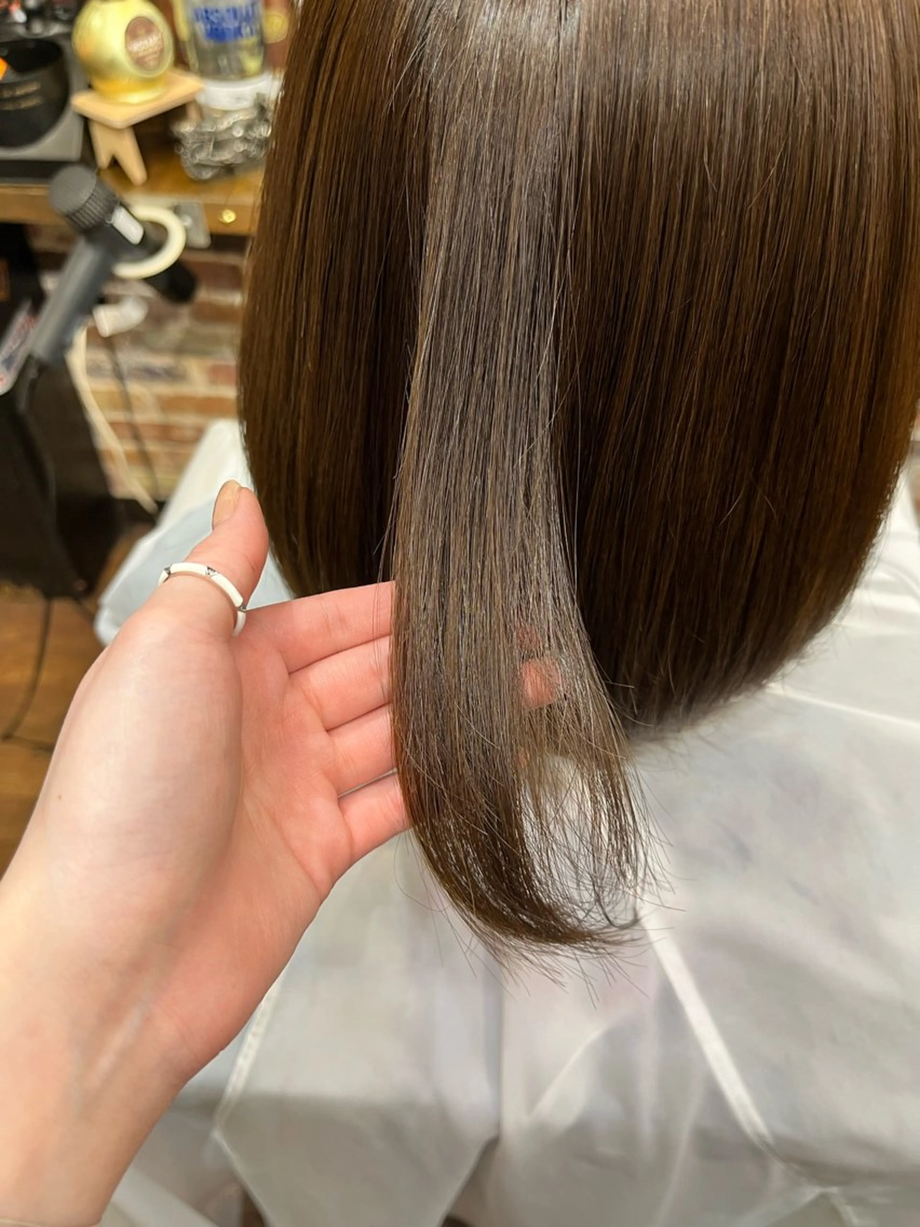 ミディアム 縮毛矯正 🩶atelier NALUちーさん🩶のヘアスタイル