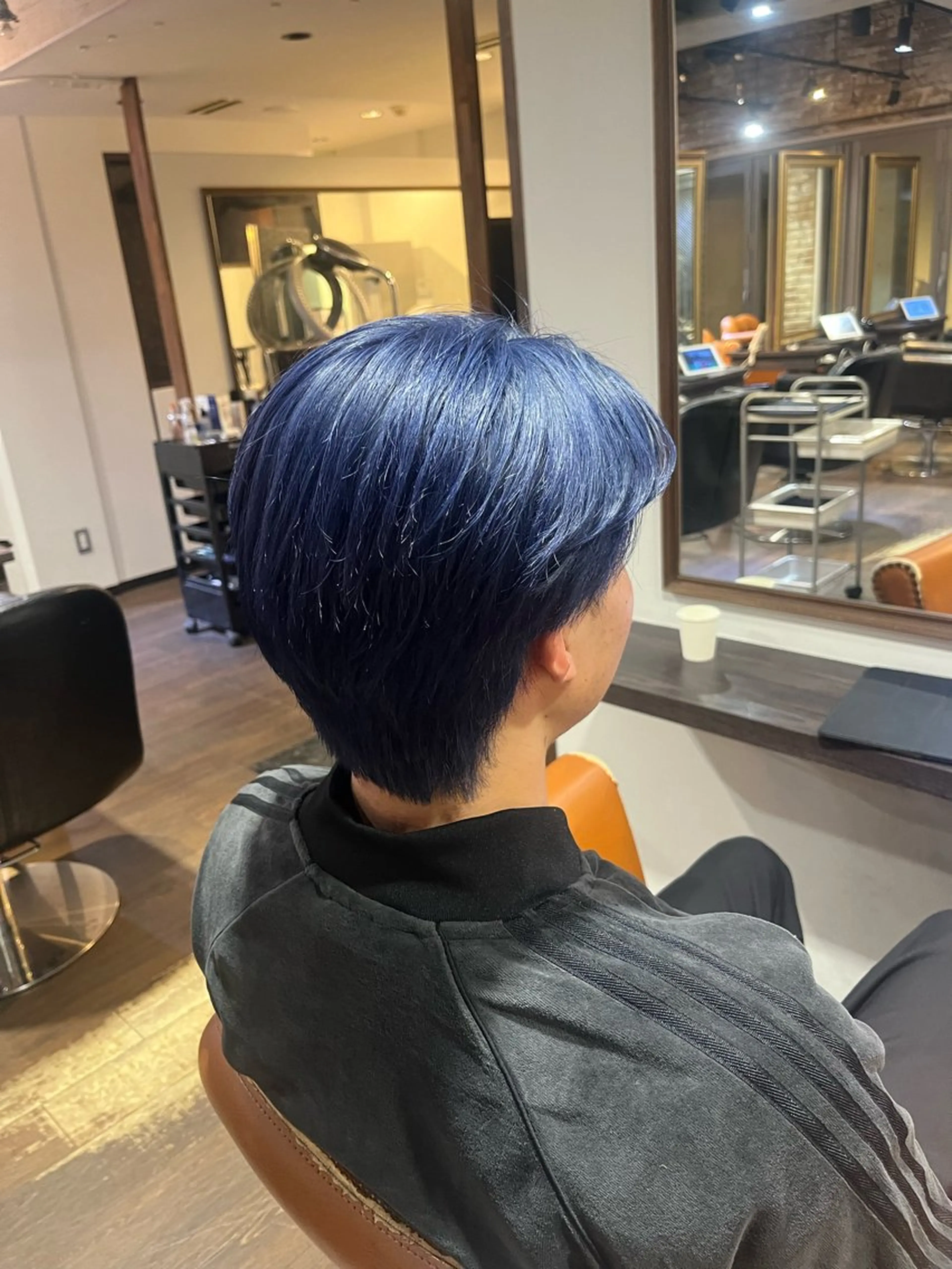カラー メンズ ブルーカラー flammeum 三軒茶屋【フラミューム】所属・小泉 ゆあのヘアスタイル