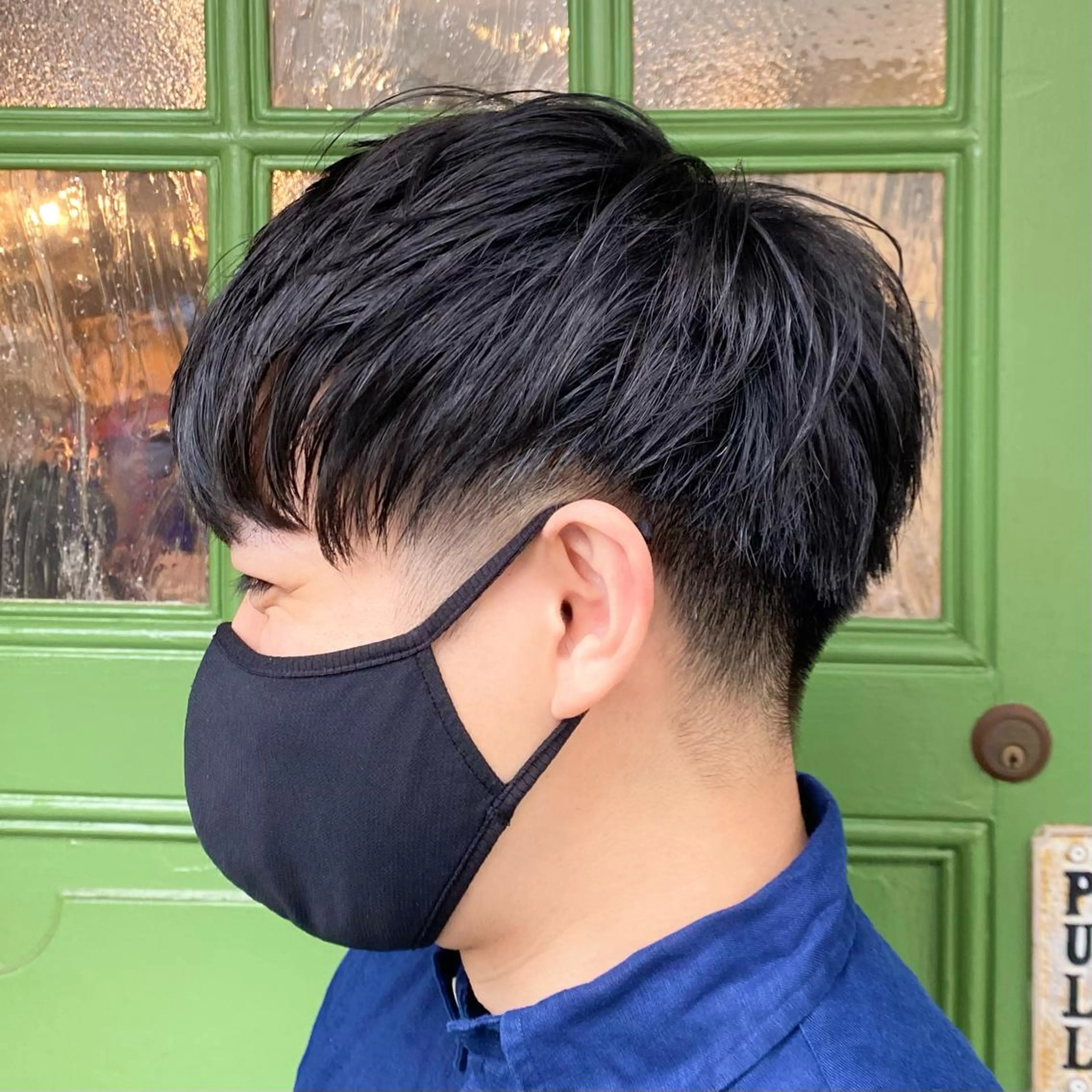 ミディアム メンズ マッシュ BRITS 渡辺 菜々子のヘアスタイル