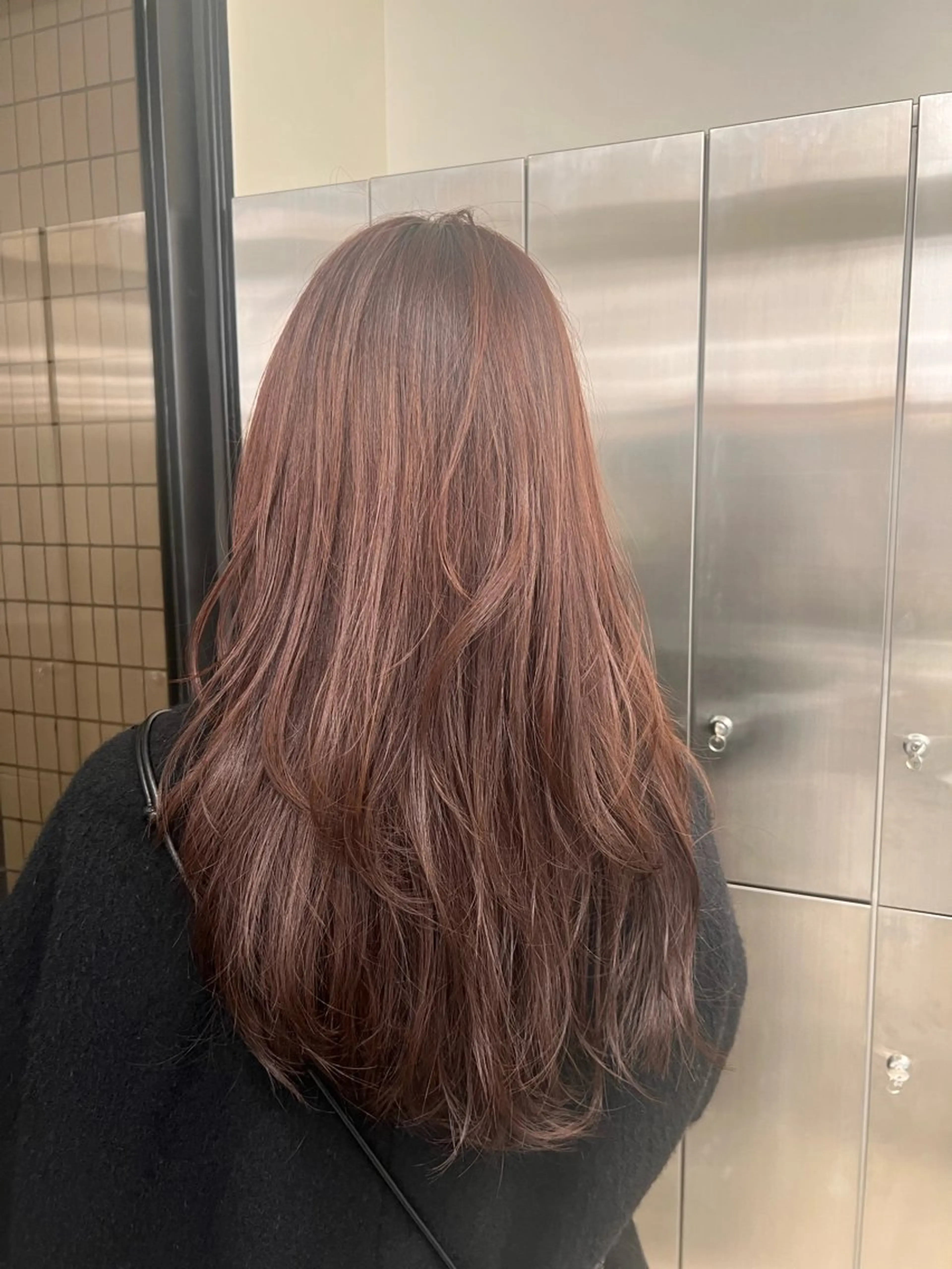 ロング レイヤーカット/ パーマ‪/表参道のヘアスタイル