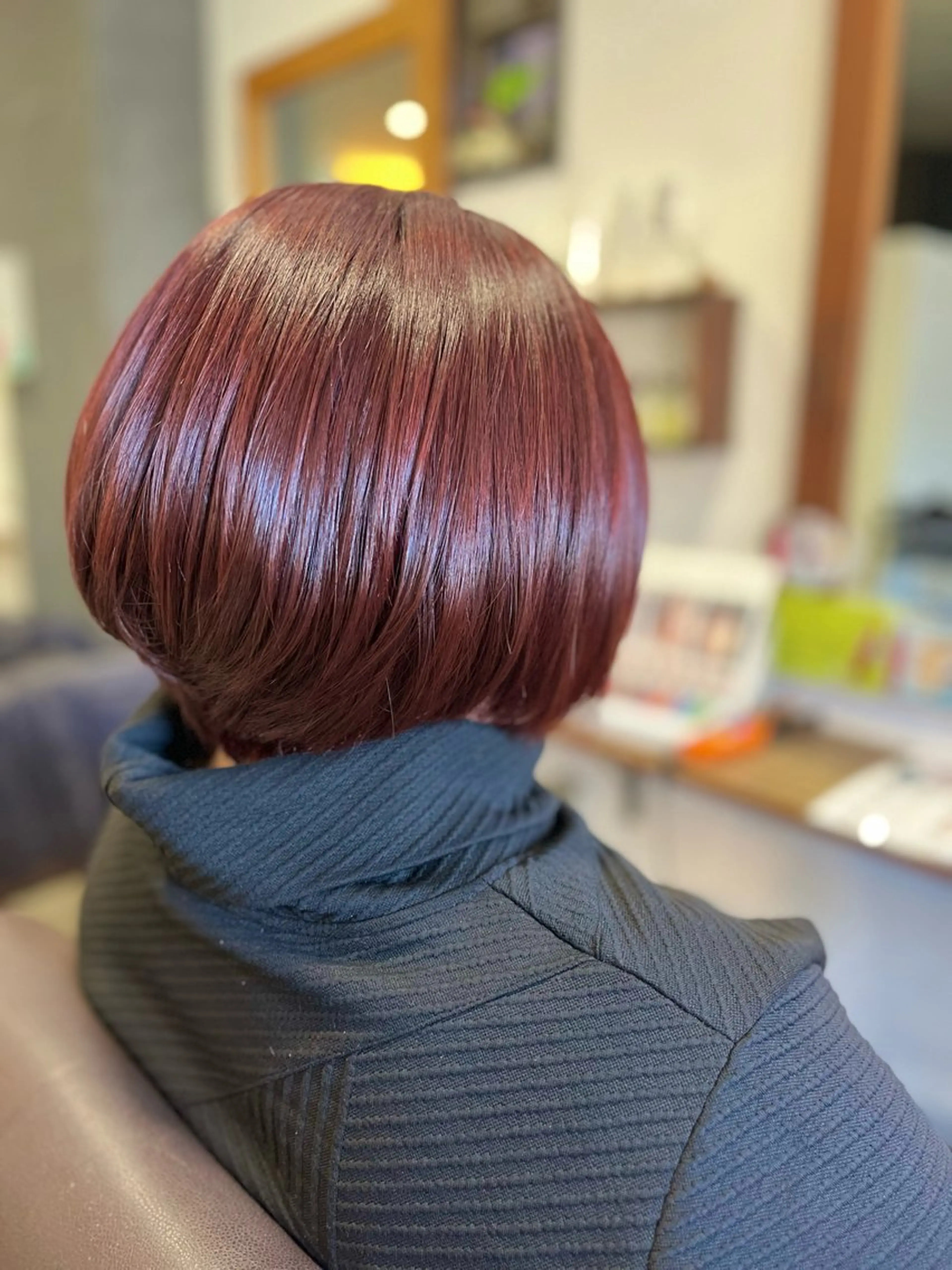 ショート カラー ブリーチ ダブルカラー ブリーチなしカラー ピンクカラー olino【西田辺】 KAORIのヘアスタイル