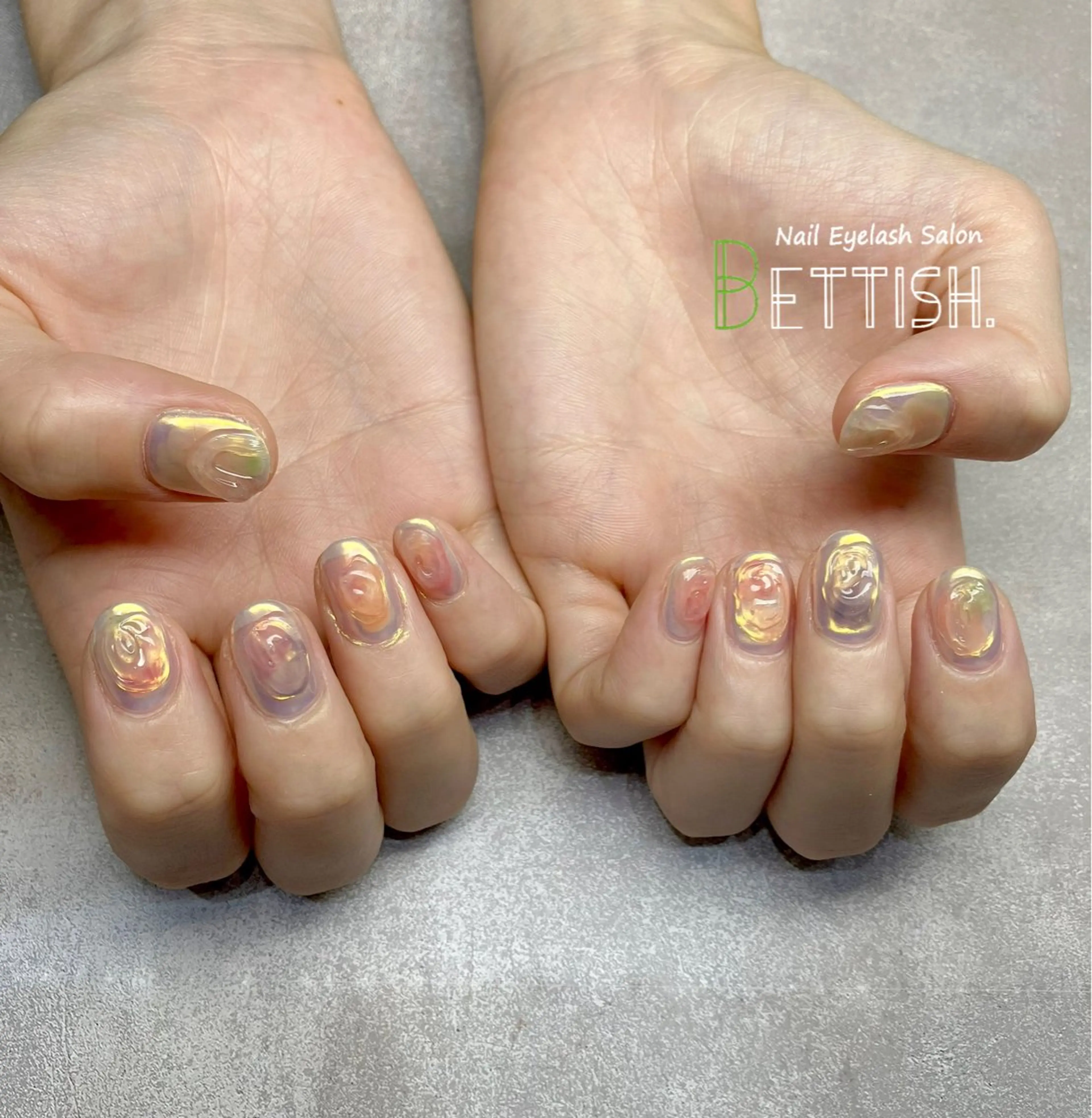 ネイル 氷ネイル・うるうるネイル ハンドネイル BETTISH. KUMIKO☺︎︎のネイルデザイン