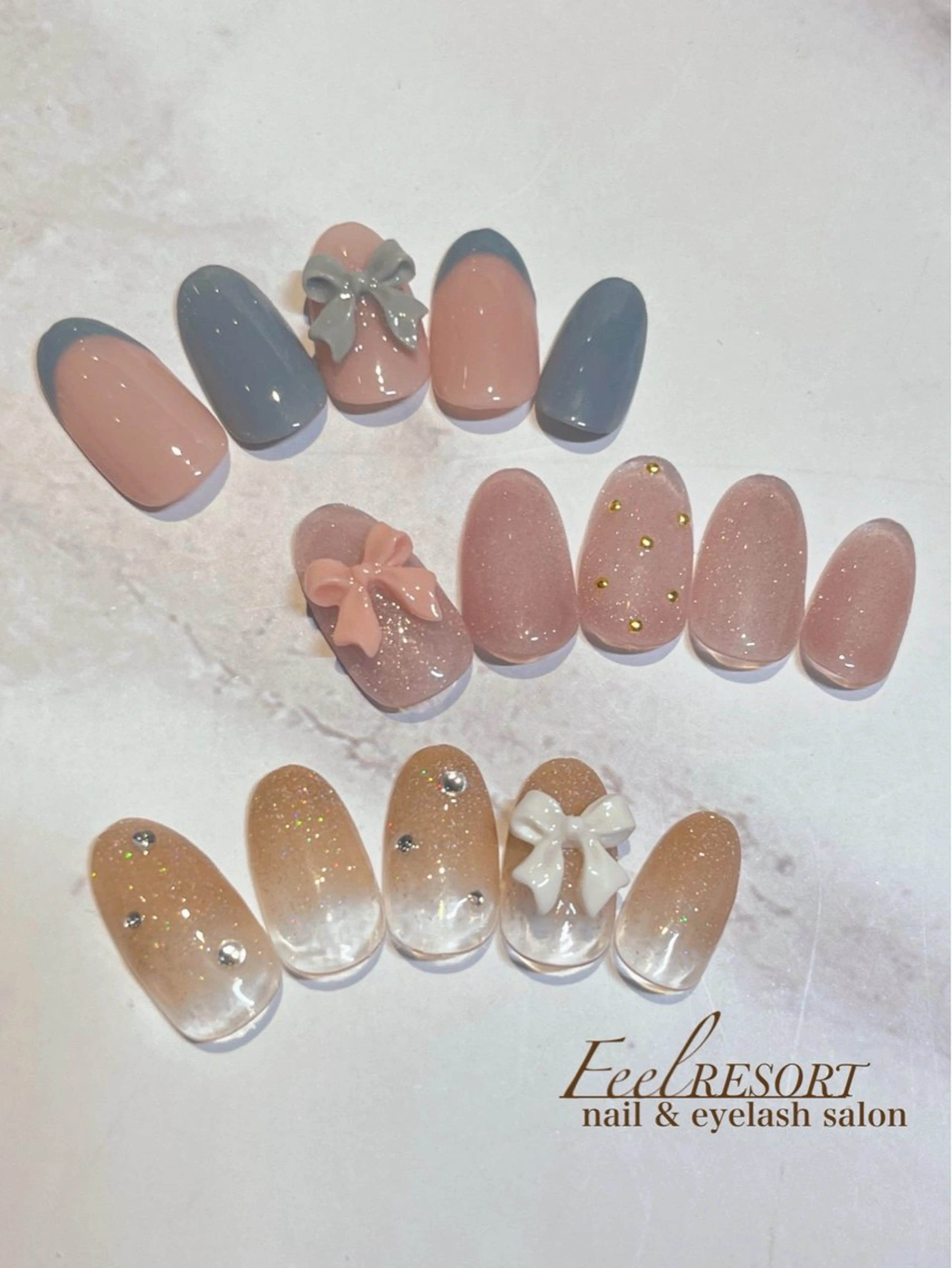 ネイル 長さ出し フットネイル フレンチネイル ジェルネイル ガラスフレンチ ハンドネイル Lien（リアン） 銀座駅6分のネイルデザイン