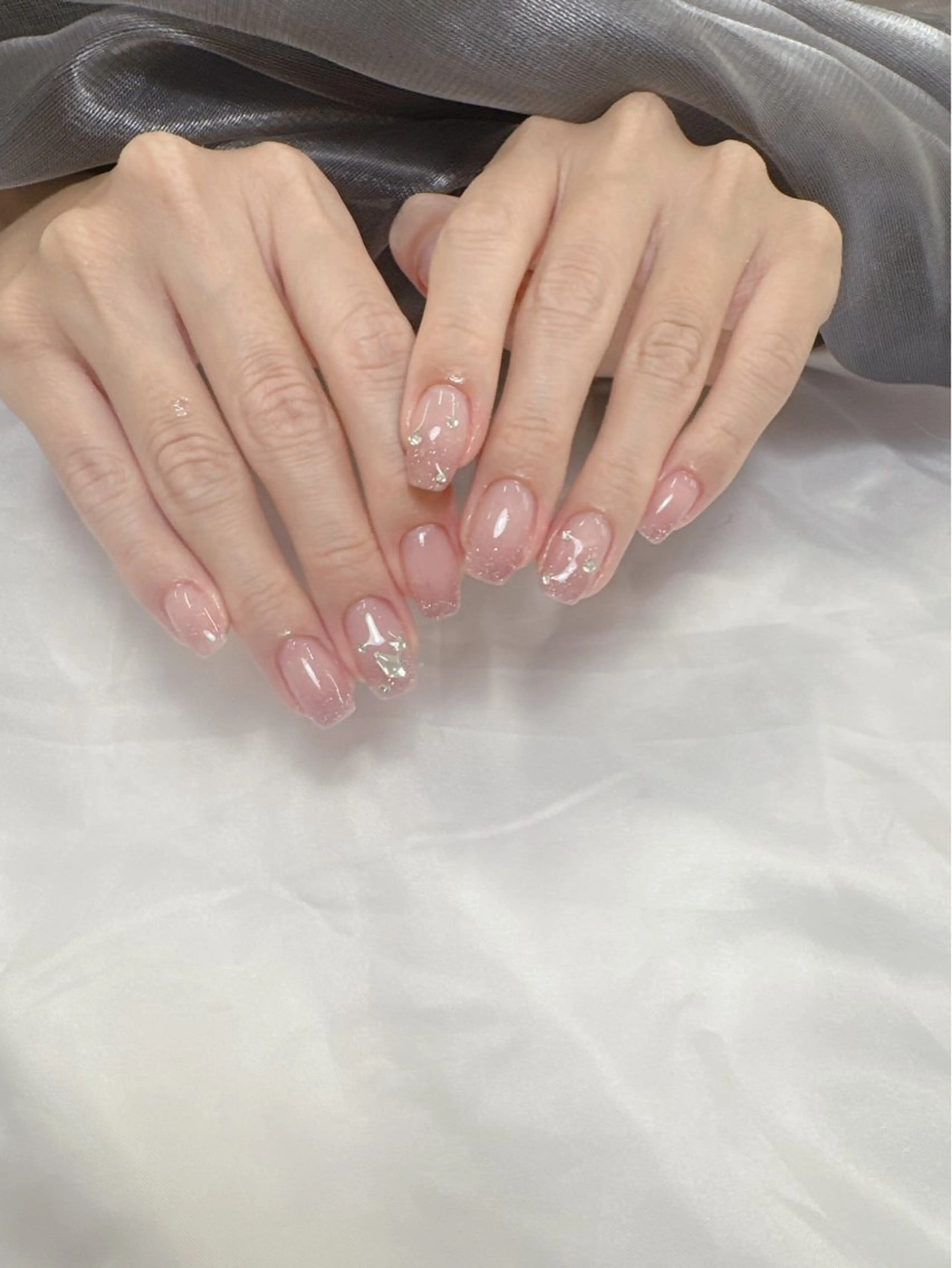 ネイル アートネイル グラデーション 持ち込み erina 💜のネイルデザイン