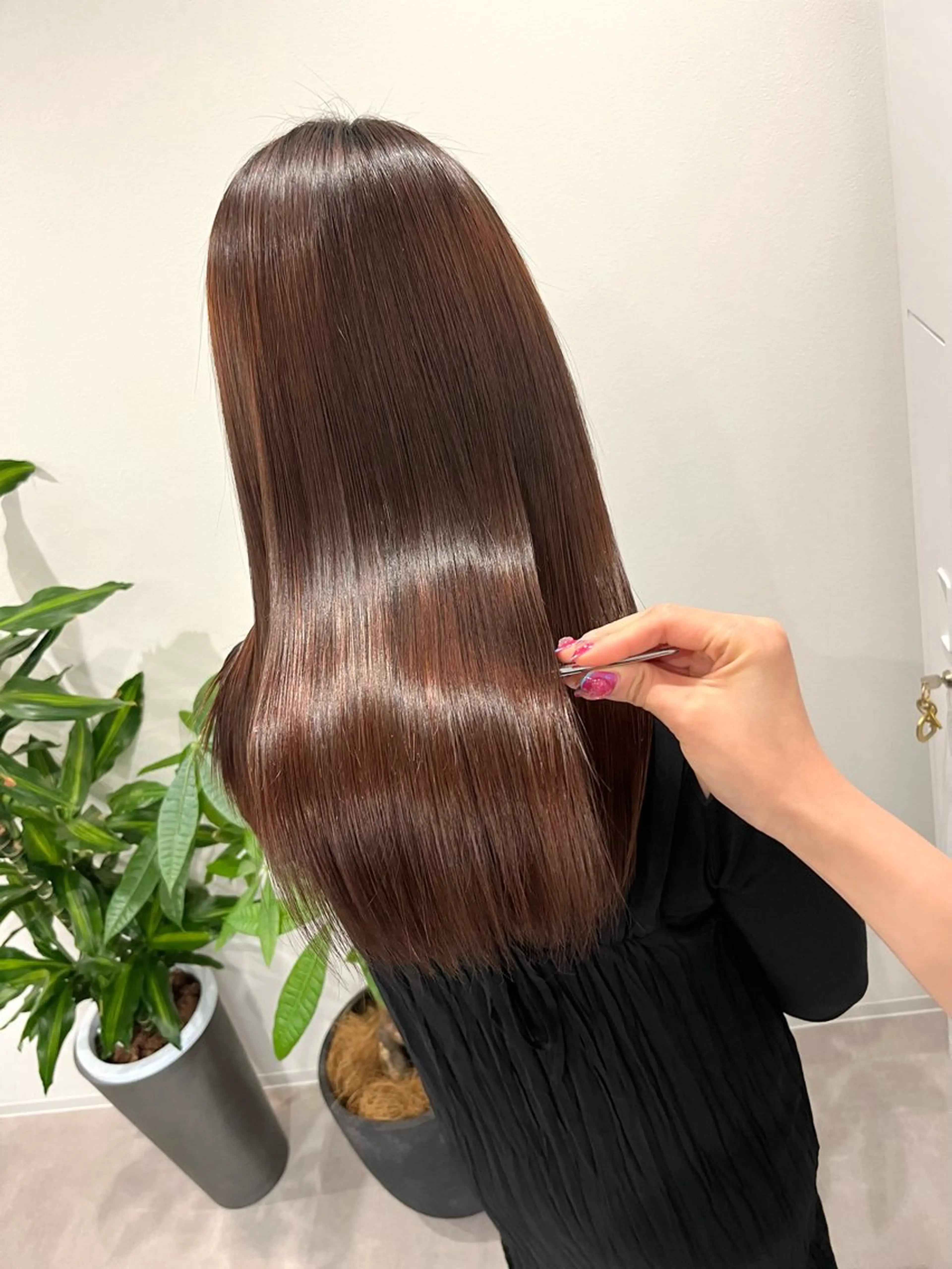 セミロング 原田 優花のヘアスタイル