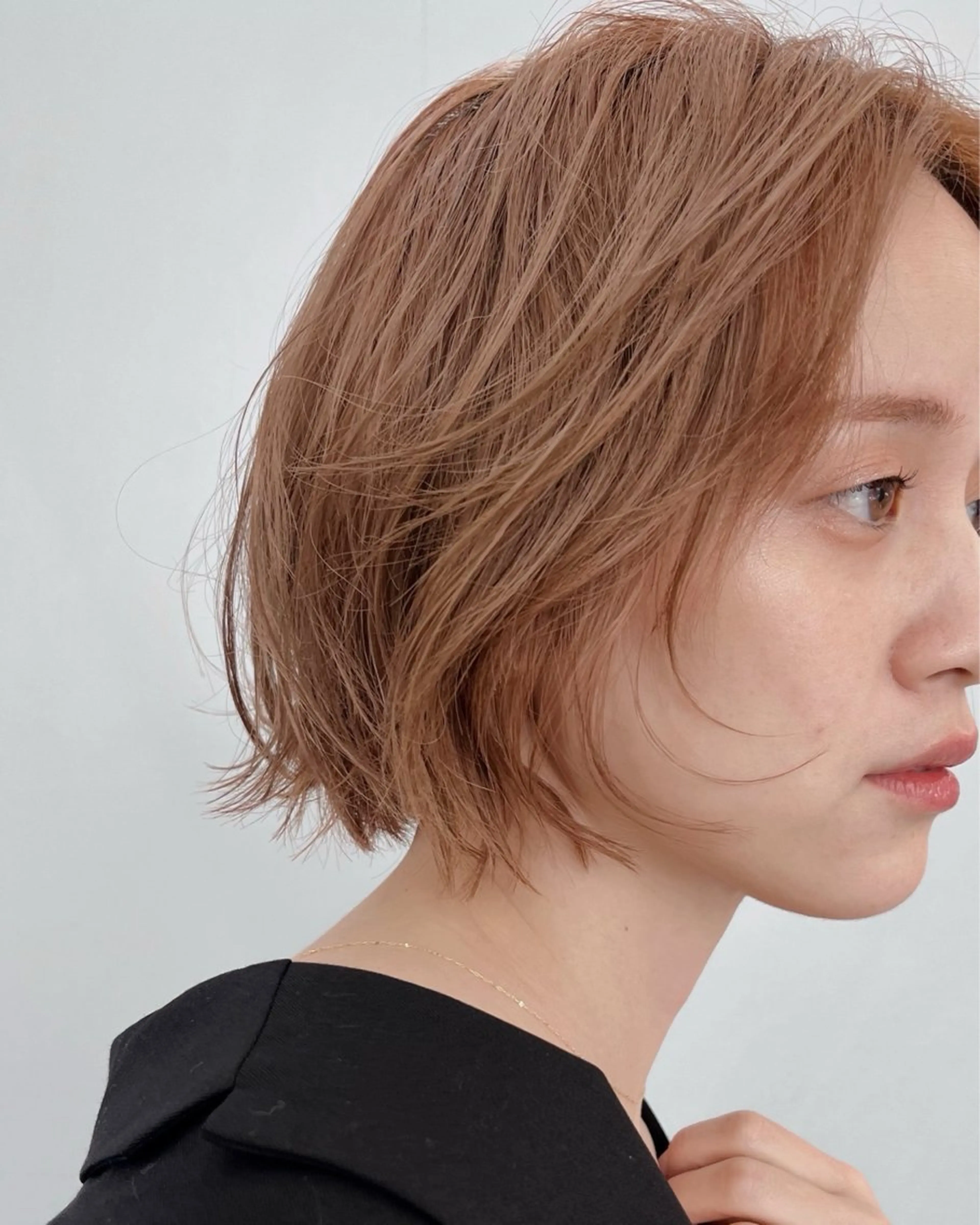 ショート パーマ ボブ カット パーマ ヘッドスパ 抜け感ショート パーマ/緒方椋のヘアスタイル