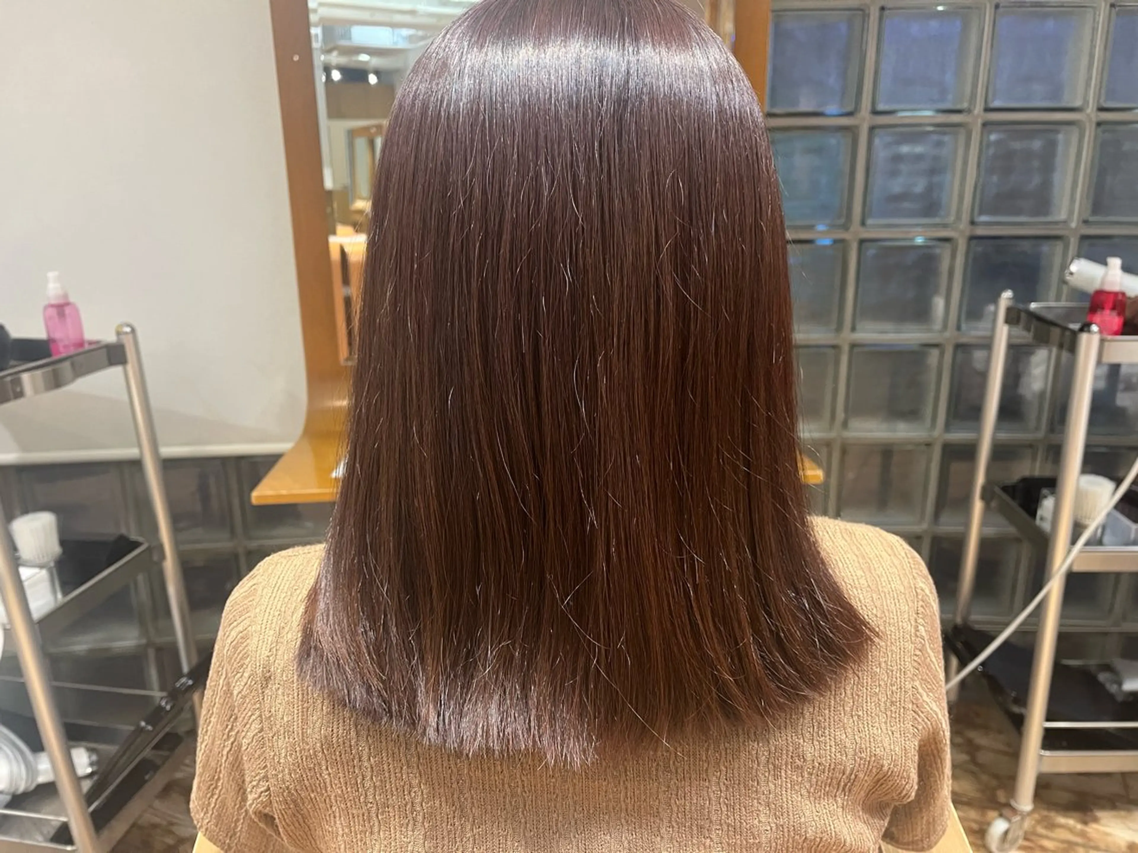 ミディアム ヘアカラー トリートメント CLAPS 金沢文庫所属・池田 こころのヘアスタイル