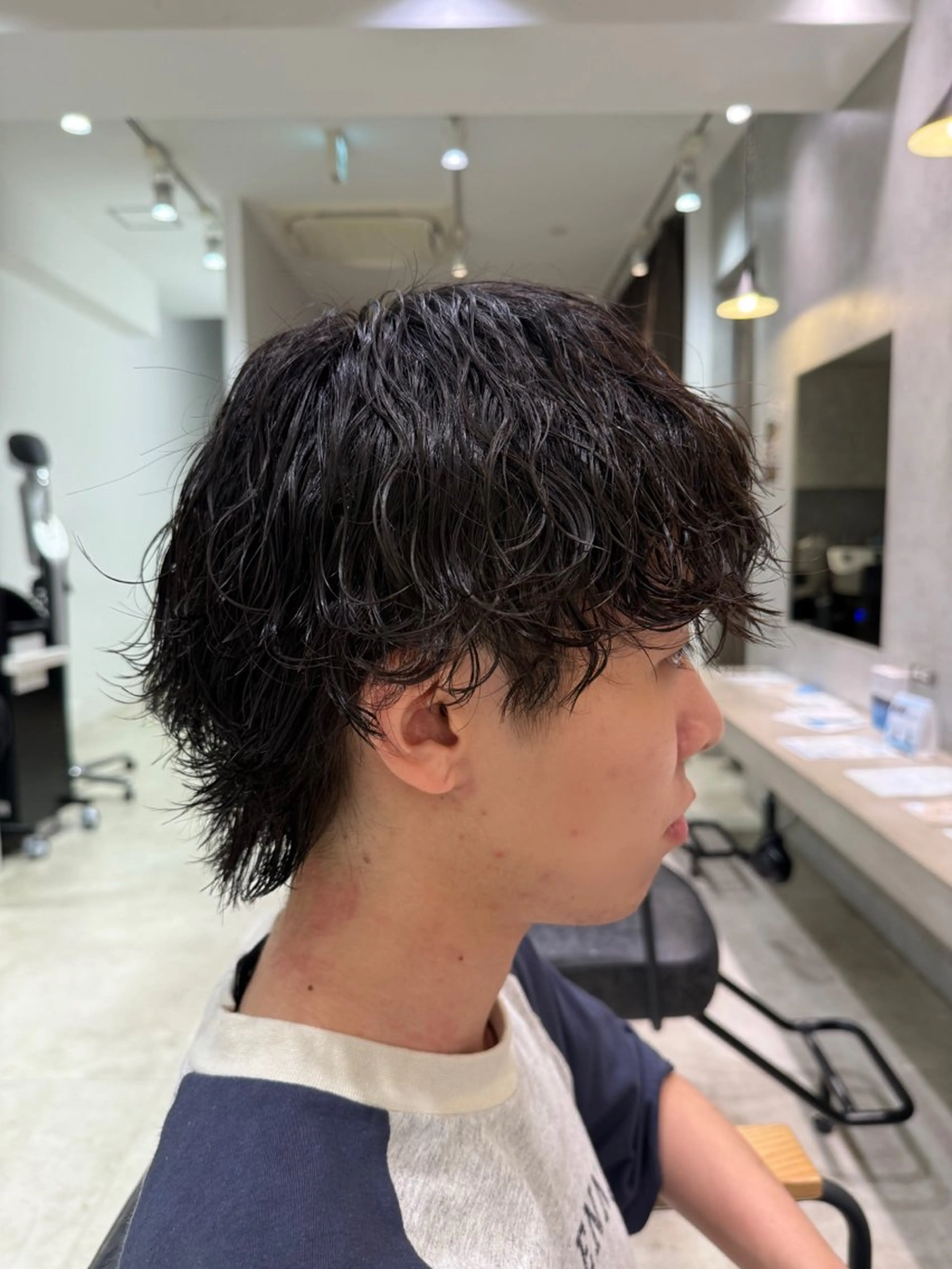 パーマ メンズ 佐藤 萌のヘアスタイル