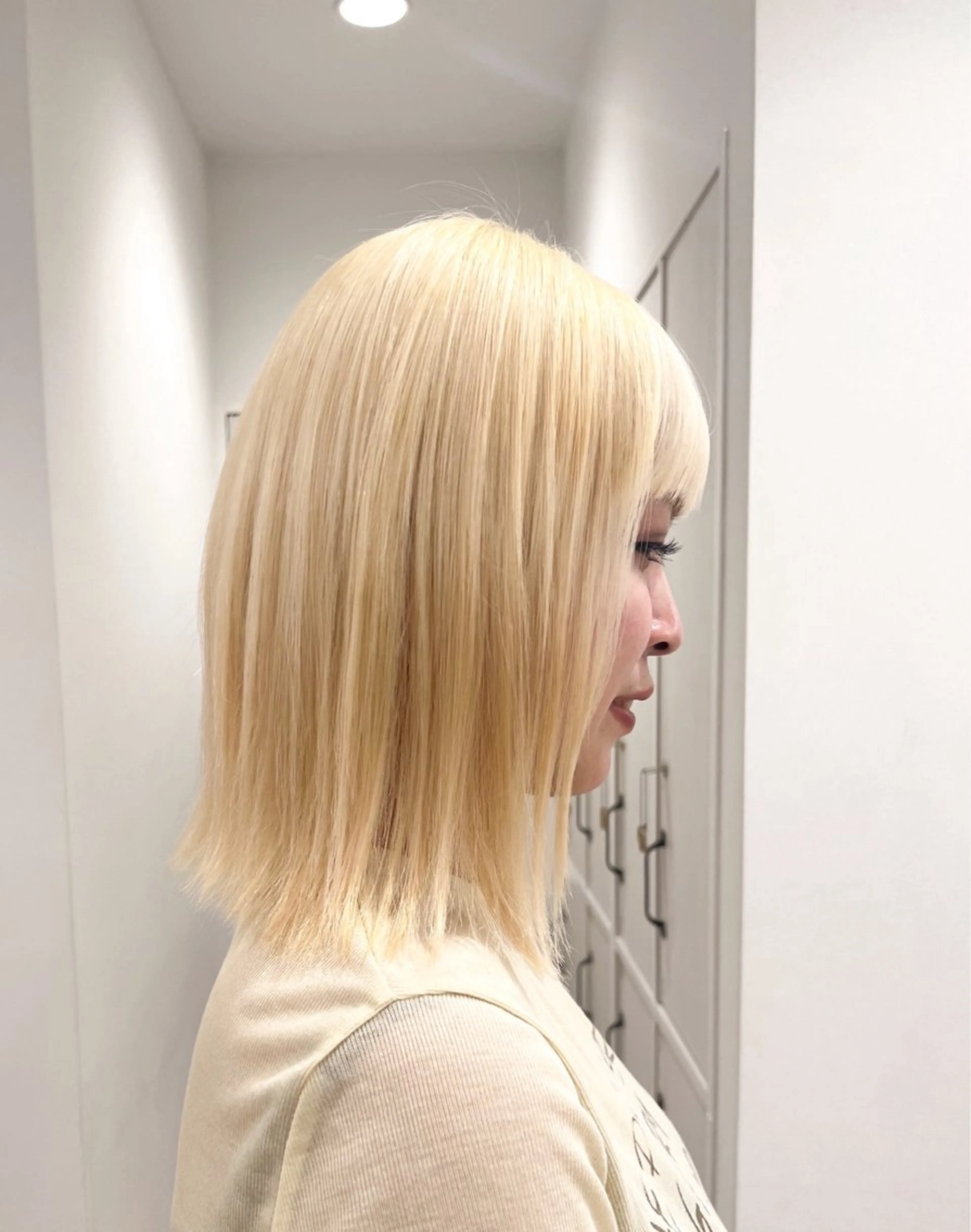 ミディアム 縮毛矯正 /横山陸人のヘアスタイル