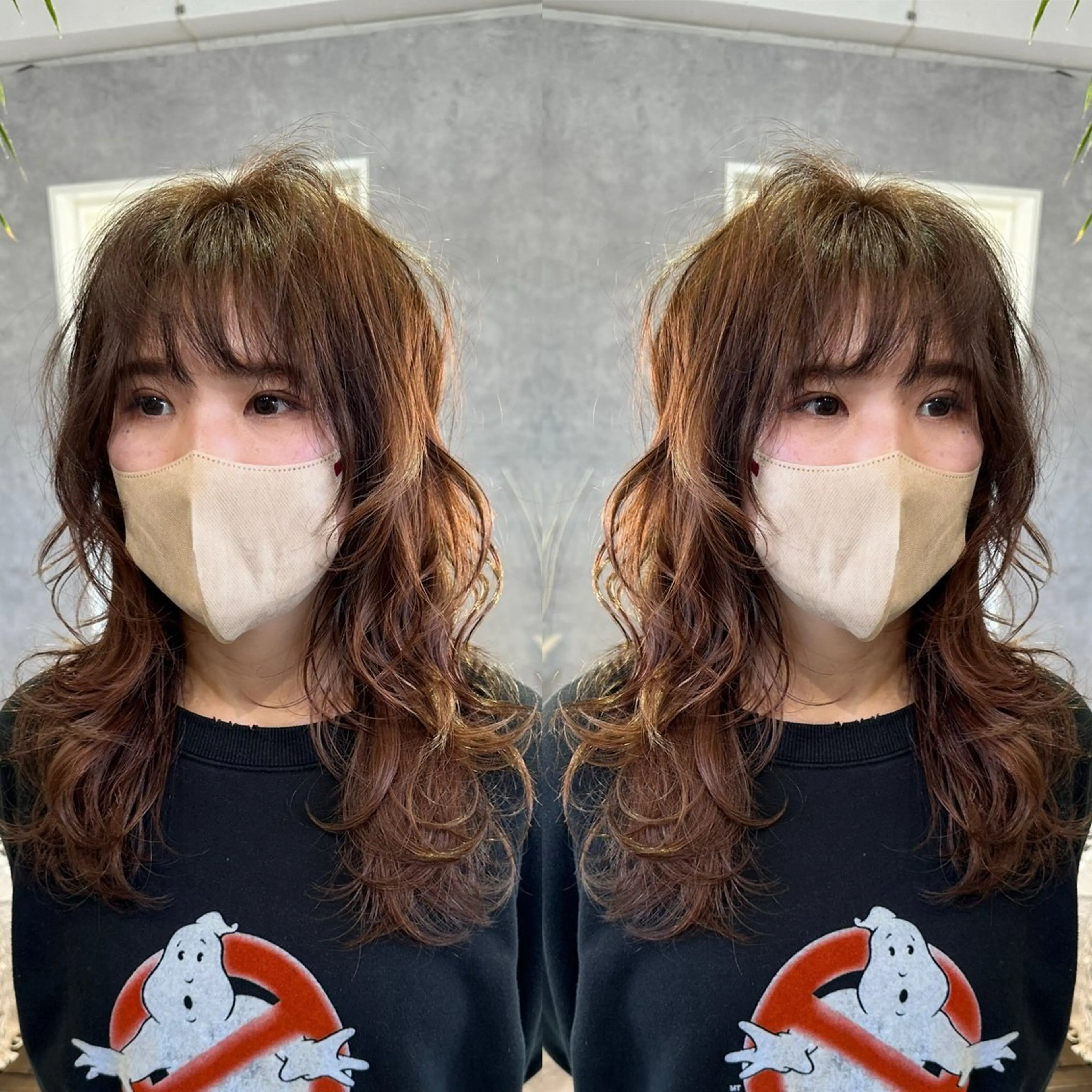 セミロング レイヤーカット カット ヘアカラー トリートメント 海外レイヤーカット 🇺🇸山村拓士のヘアスタイル