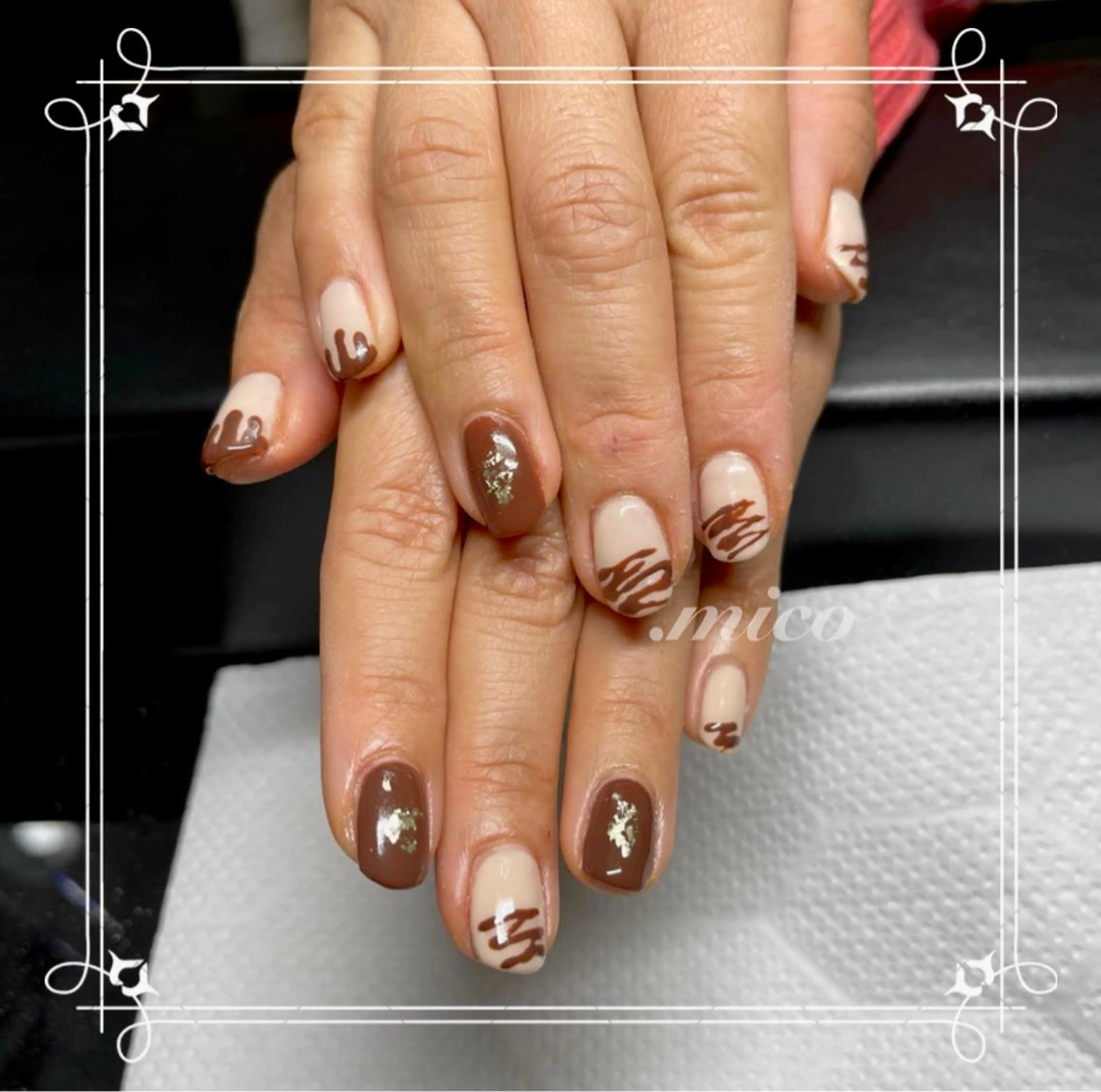 ネイル ジェルネイル ガーリー パラジェル バレンタイン 冬ネイル 爪の専門店 by.mico所属・爪の専門店 by.micoのネイルデザイン